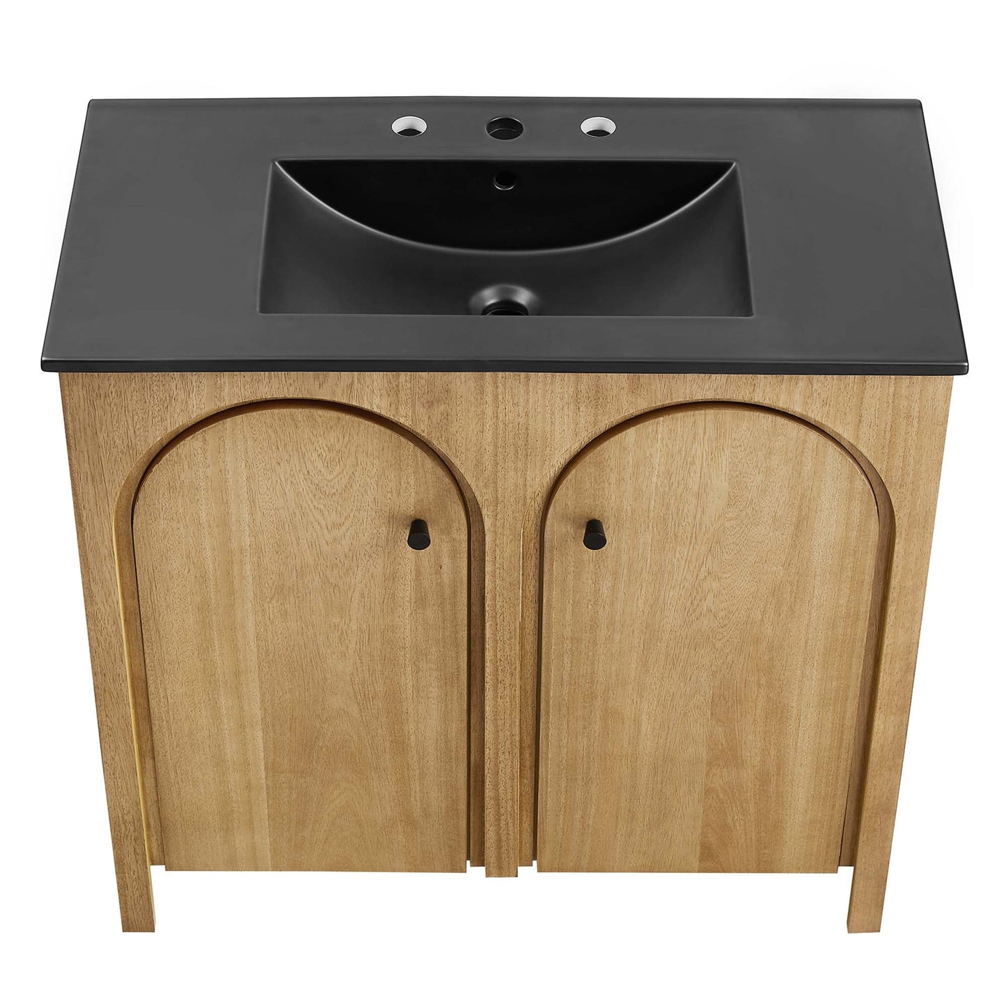 Appia 36" Bathroom Vanity by Modway EEI-6791-OAK-BLK