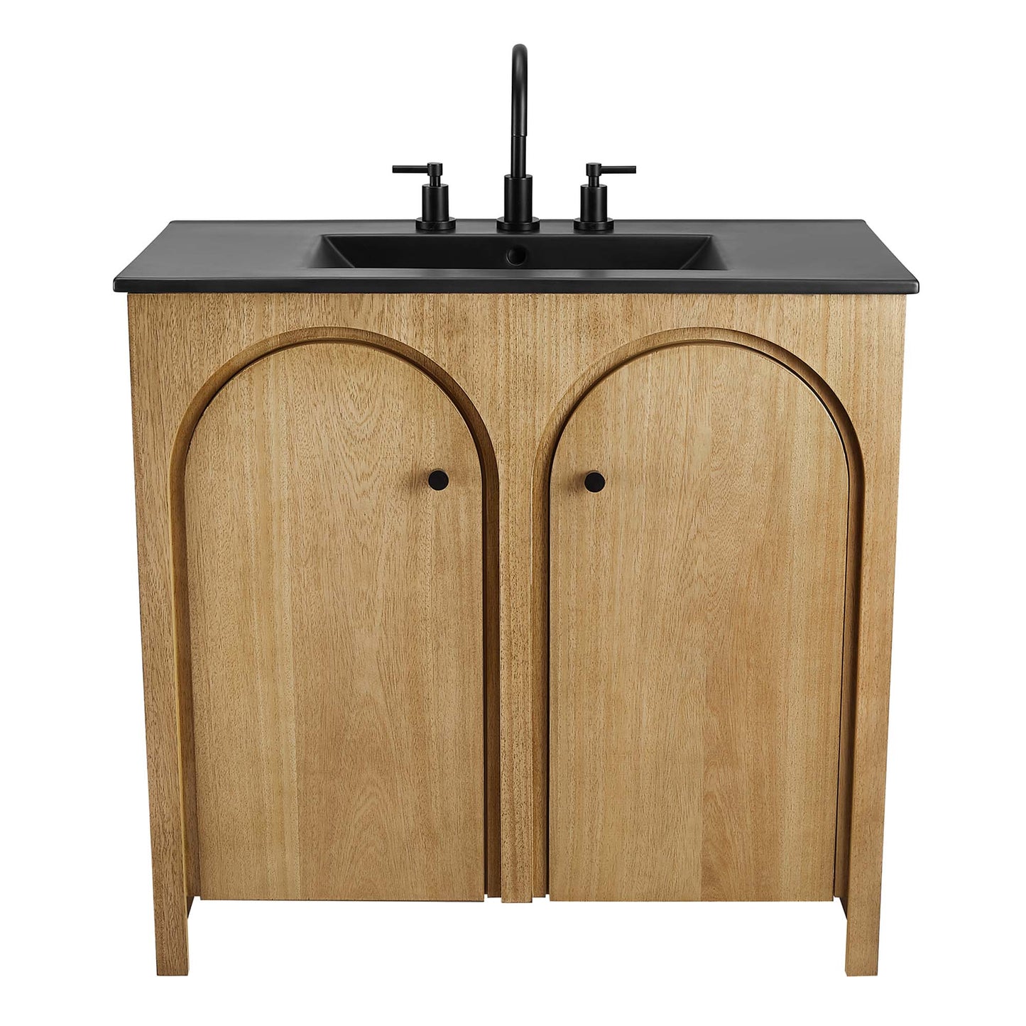 Appia 36" Bathroom Vanity by Modway EEI-6791-OAK-BLK