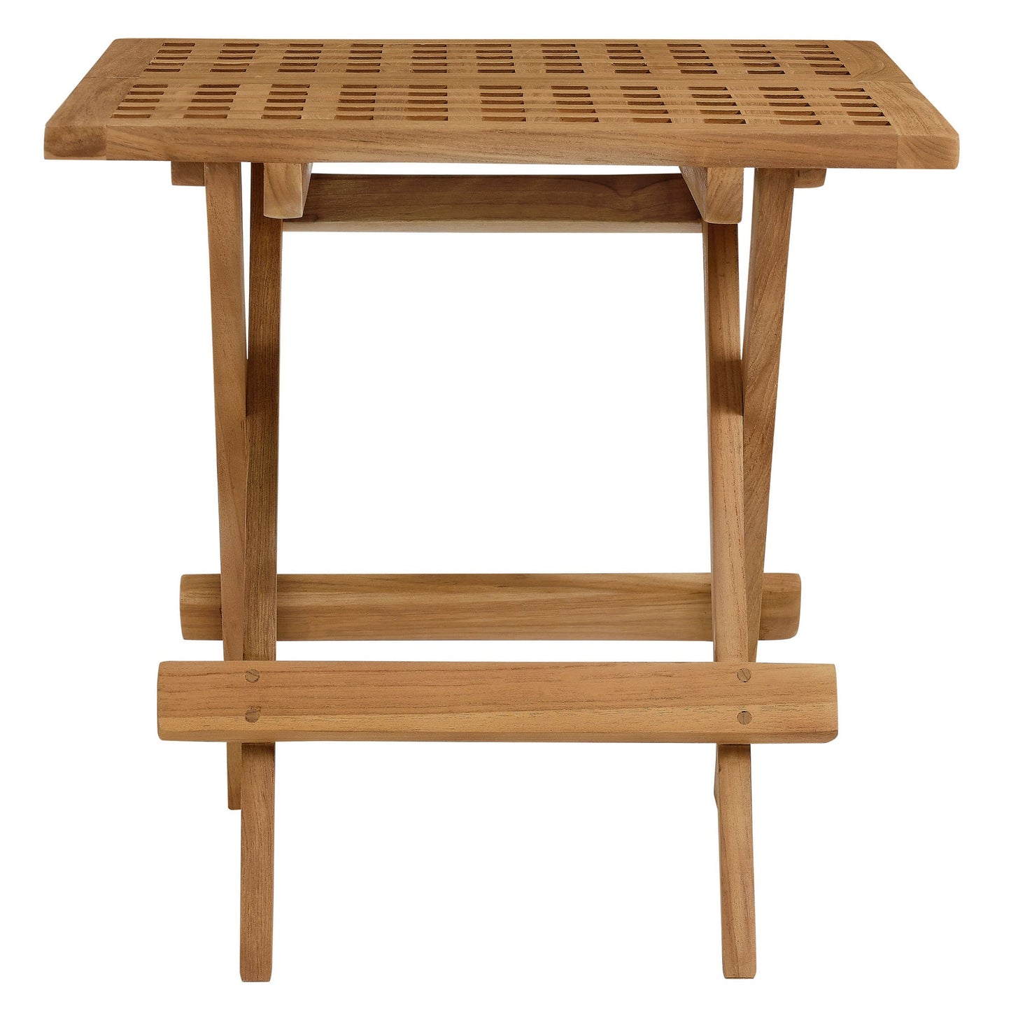 Vienna Outdoor Patio Teak Wood Side Table by Modway EEI-6810-NAT
