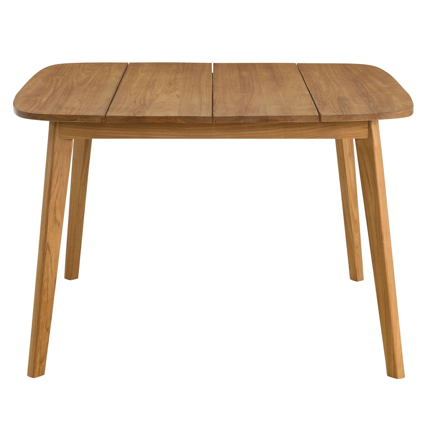 Vienna 5-Piece Outdoor Patio Teak and Rope Dining Set with Curved-Back Armchairs by Modway EEI-6933-NAT-BLK