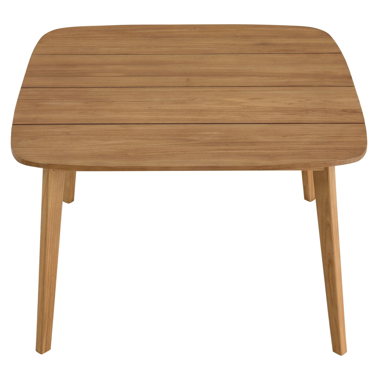 Vienna 5-Piece Outdoor Patio Teak and Rope Dining Set with Curved-Back Armchairs by Modway EEI-6933-NAT-NAT