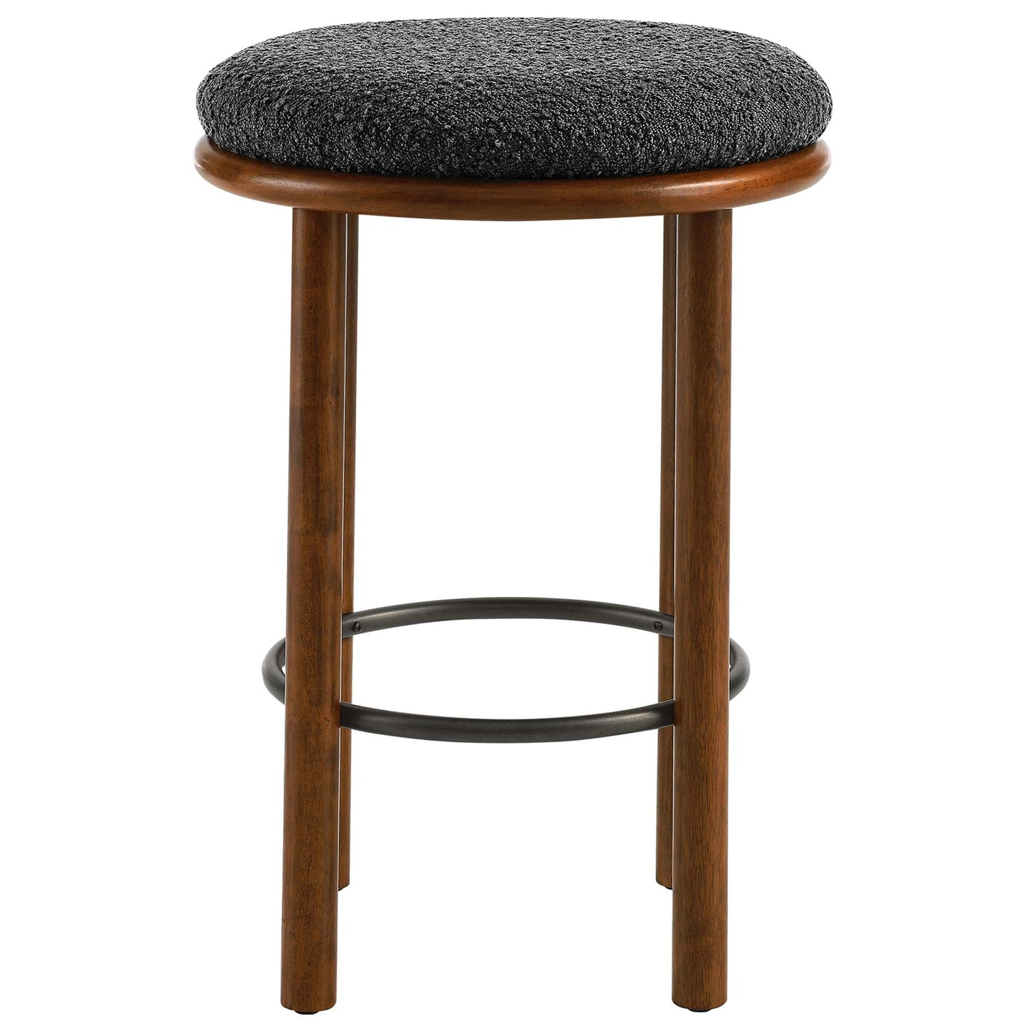 Fable Boucle Fabric Counter Stools Set of 2 by Modway EEI-6818-WAL-CHA