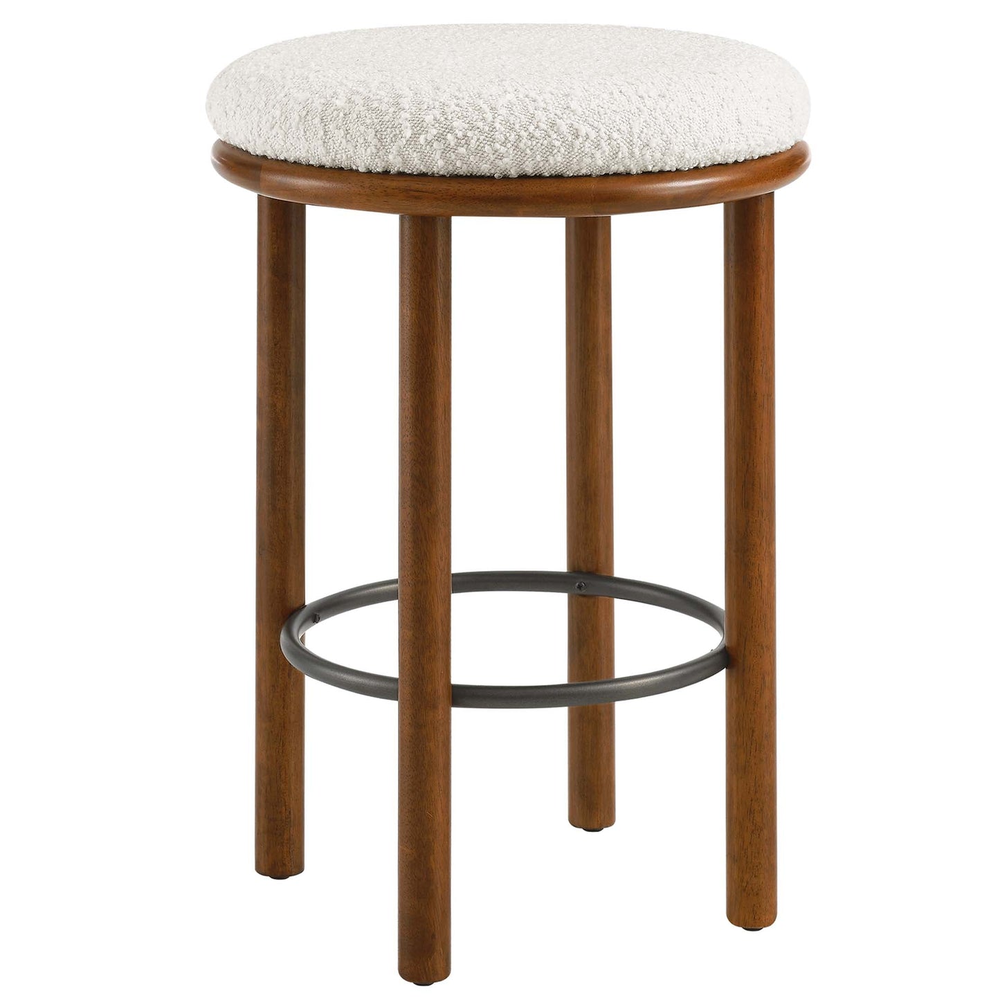 Fable Boucle Fabric Counter Stools Set of 2 by Modway EEI-6818-WAL-IVO