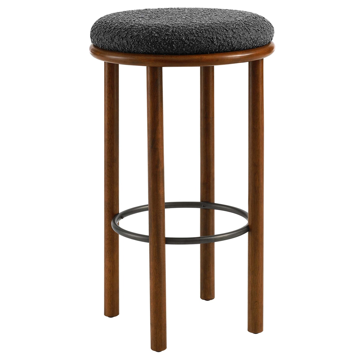Fable Boucle Fabric Bar Stools Set of 2 by Modway EEI-6819-WAL-CHA
