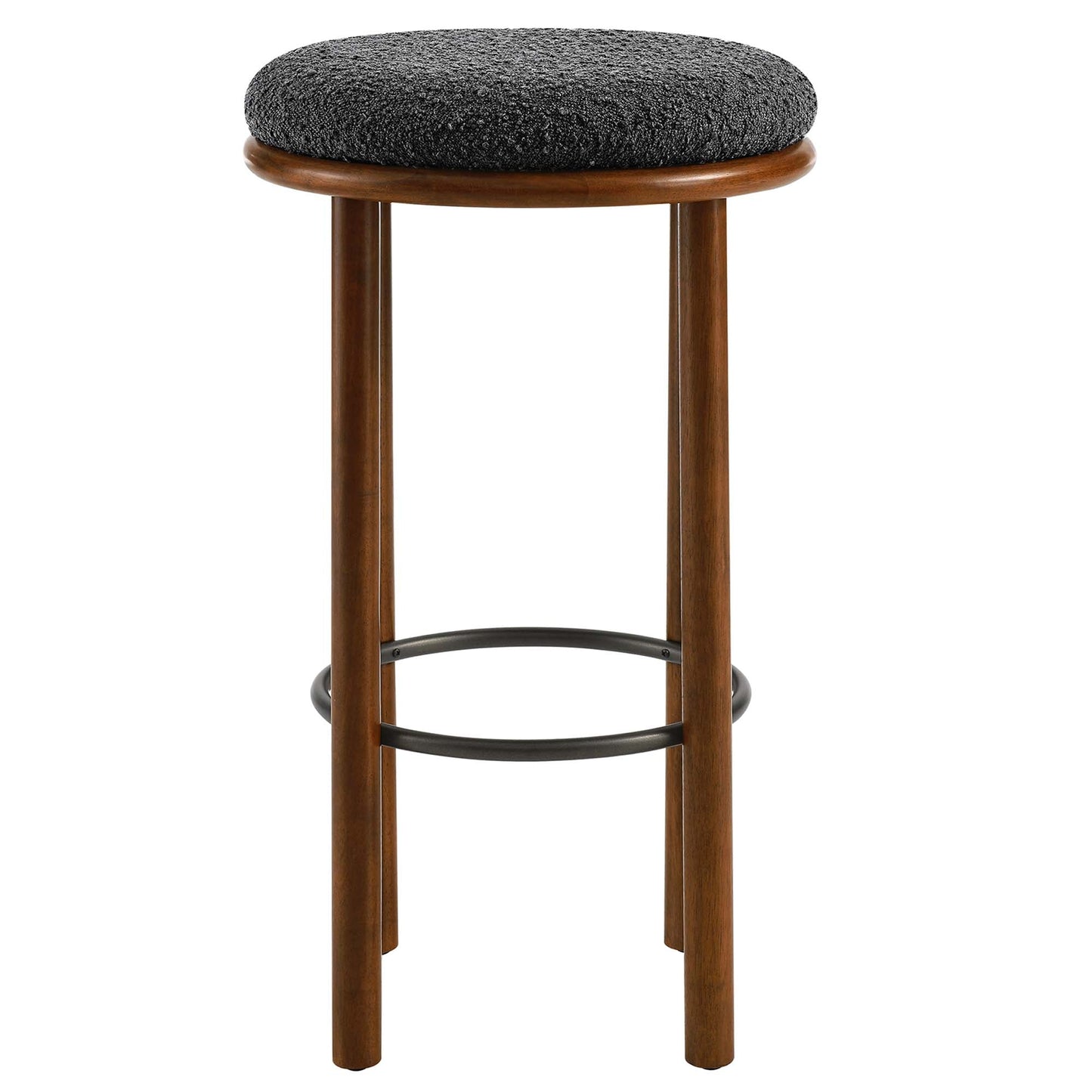 Fable Boucle Fabric Bar Stools Set of 2 by Modway EEI-6819-WAL-CHA