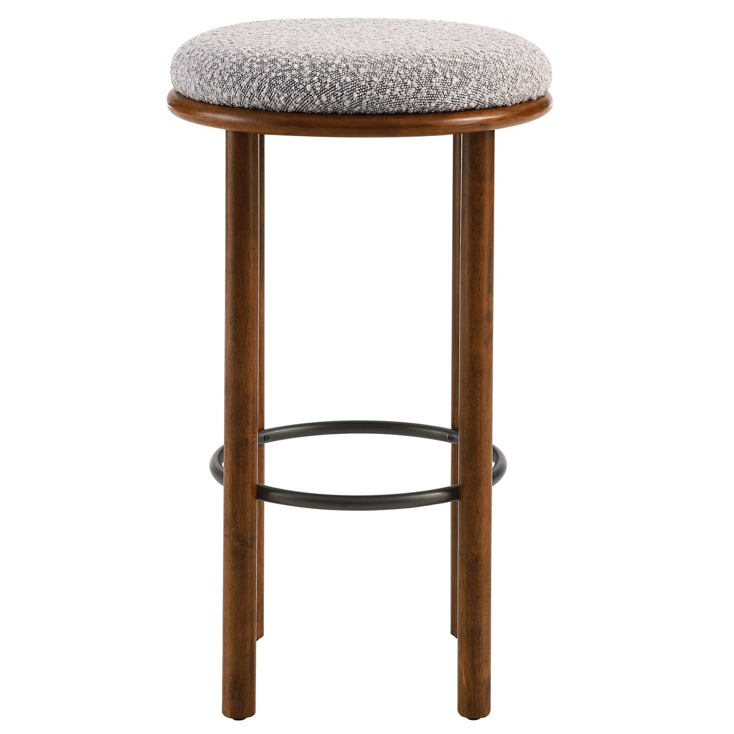 Fable Boucle Fabric Bar Stools Set of 2 by Modway EEI-6819-WAL-TAU
