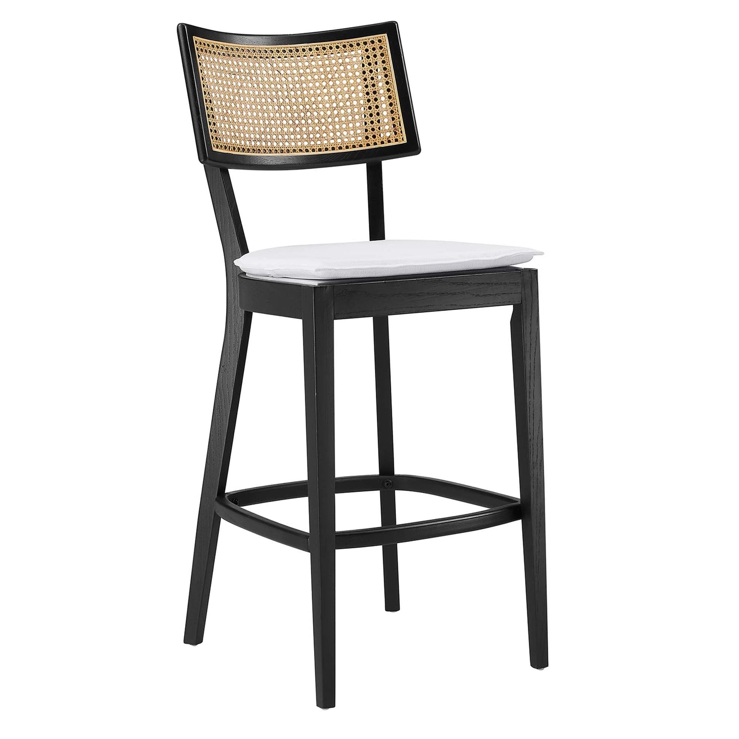 Caledonia Wood Bar Stools Set of 2 by Modway EEI-6820-BLK-WHI
