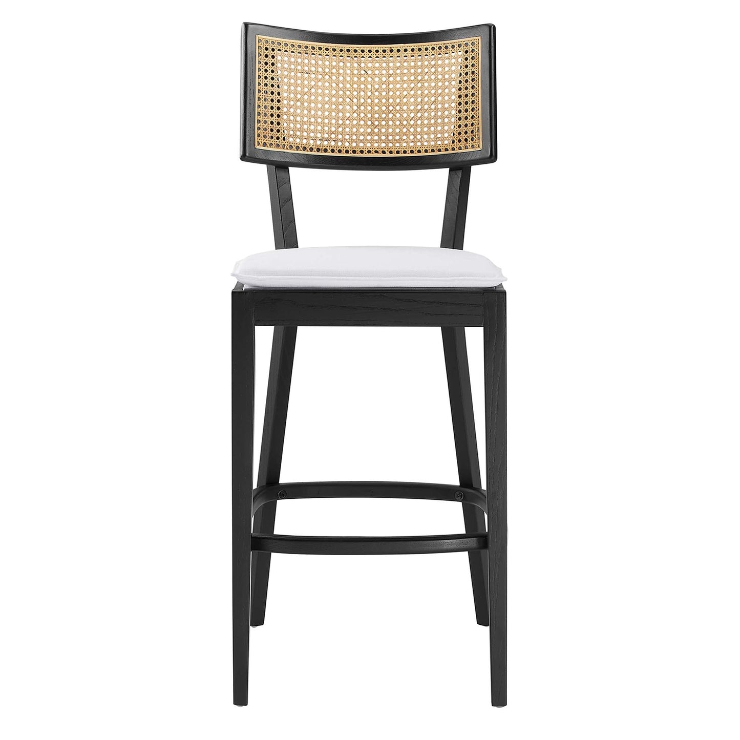 Caledonia Wood Bar Stools Set of 2 by Modway EEI-6820-BLK-WHI