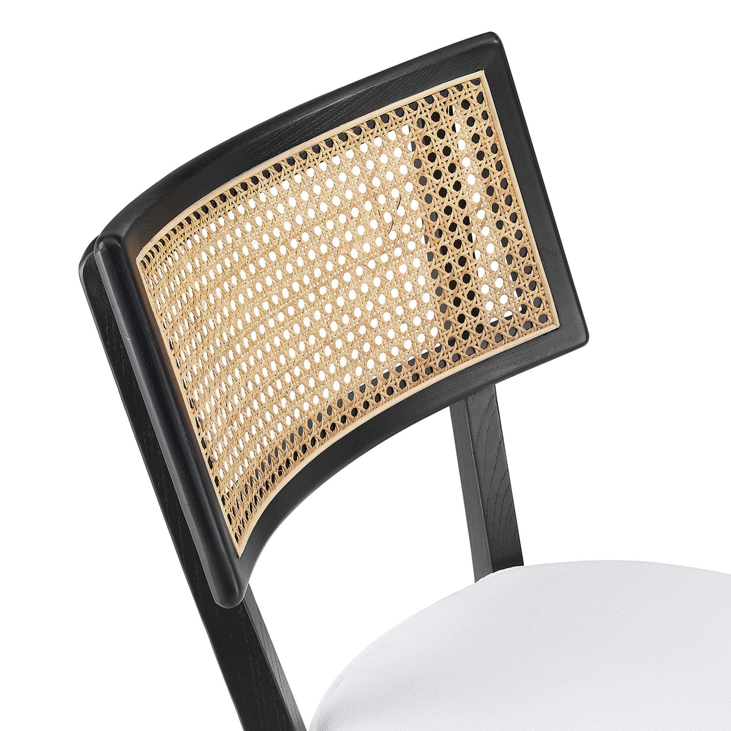 Caledonia Wood Bar Stools Set of 2 by Modway EEI-6820-BLK-WHI