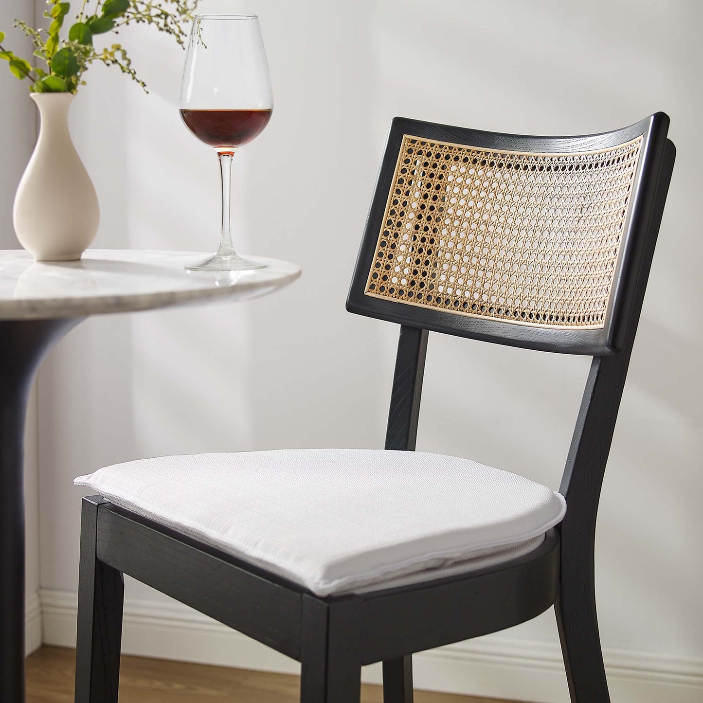 Caledonia Wood Bar Stools Set of 2 by Modway EEI-6820-BLK-WHI