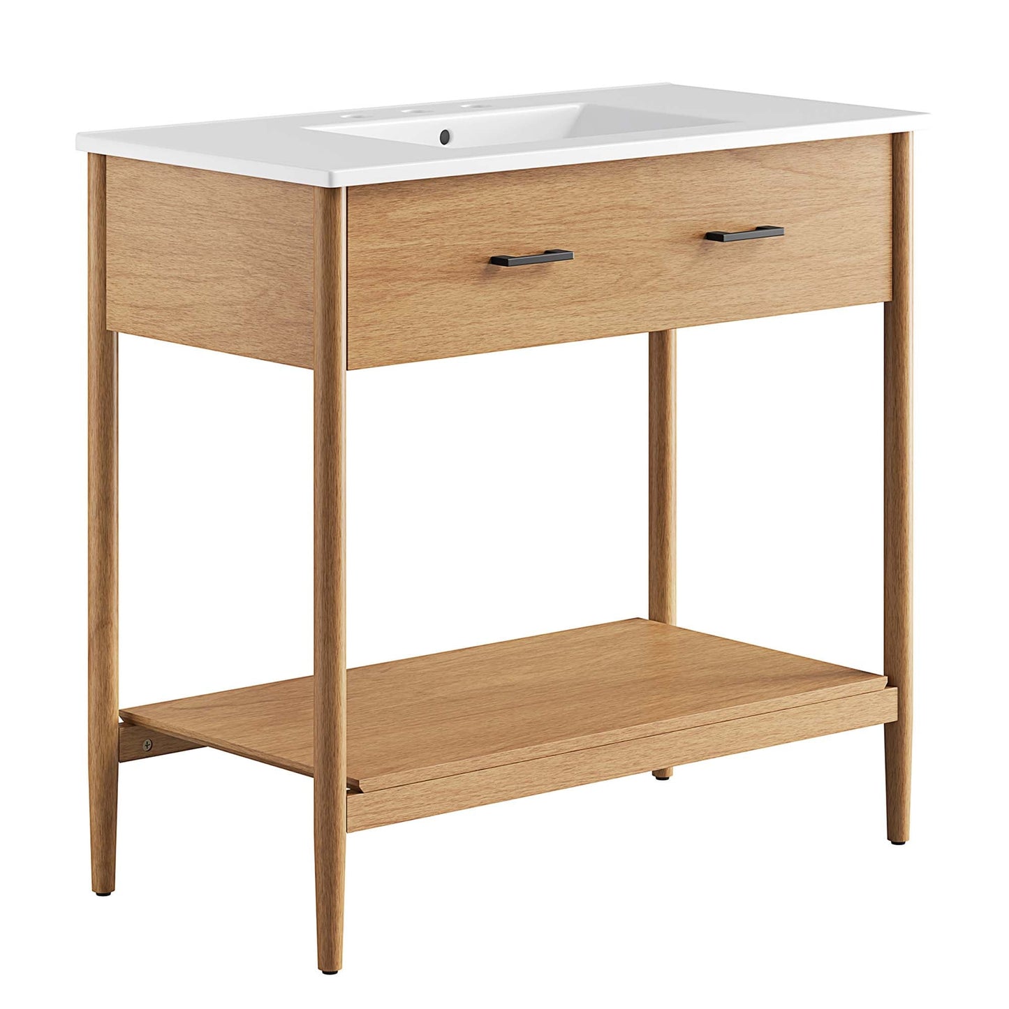 Zaire 36" Bathroom Vanity by Modway EEI-6822-NAT-WHI