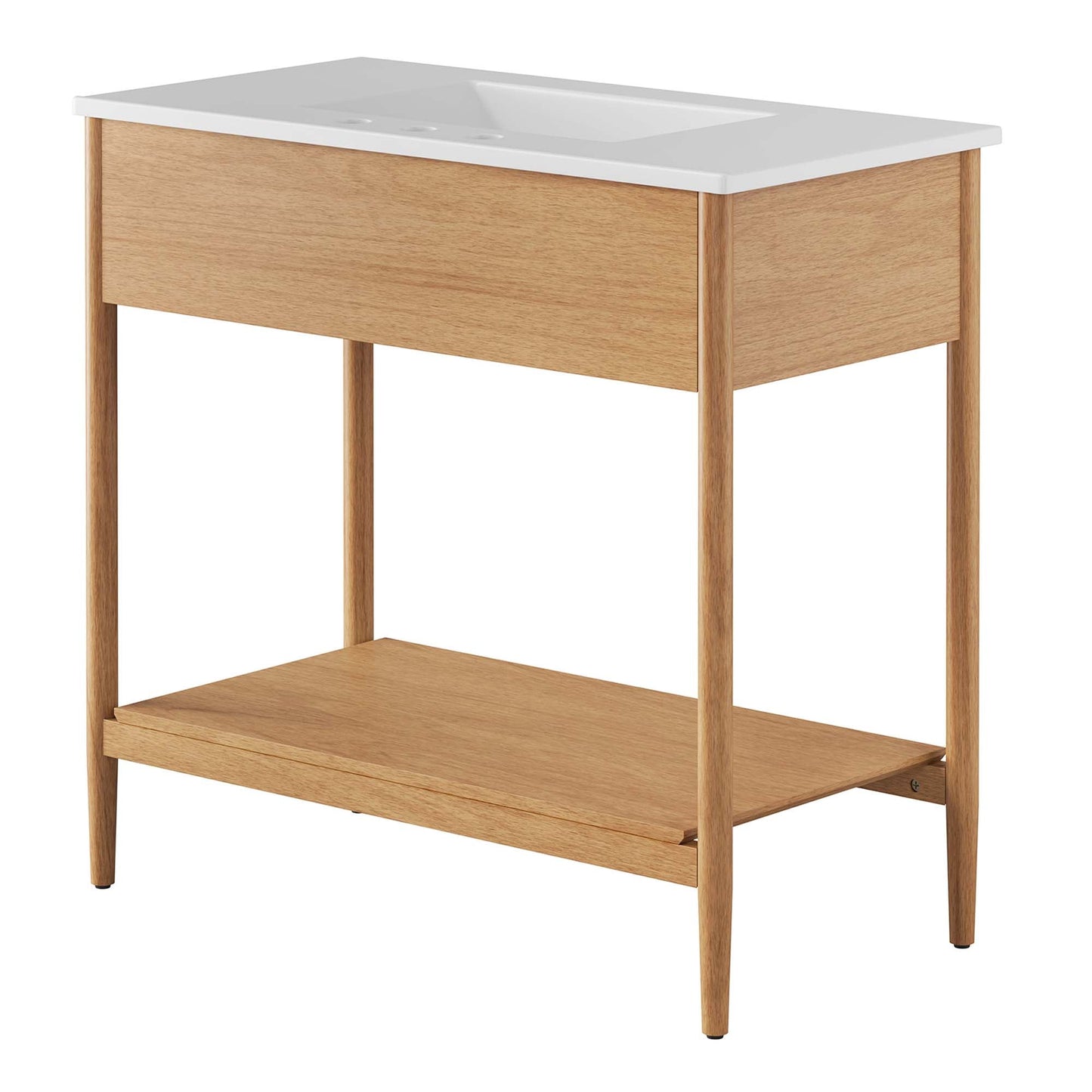 Zaire 36" Bathroom Vanity by Modway EEI-6822-NAT-WHI