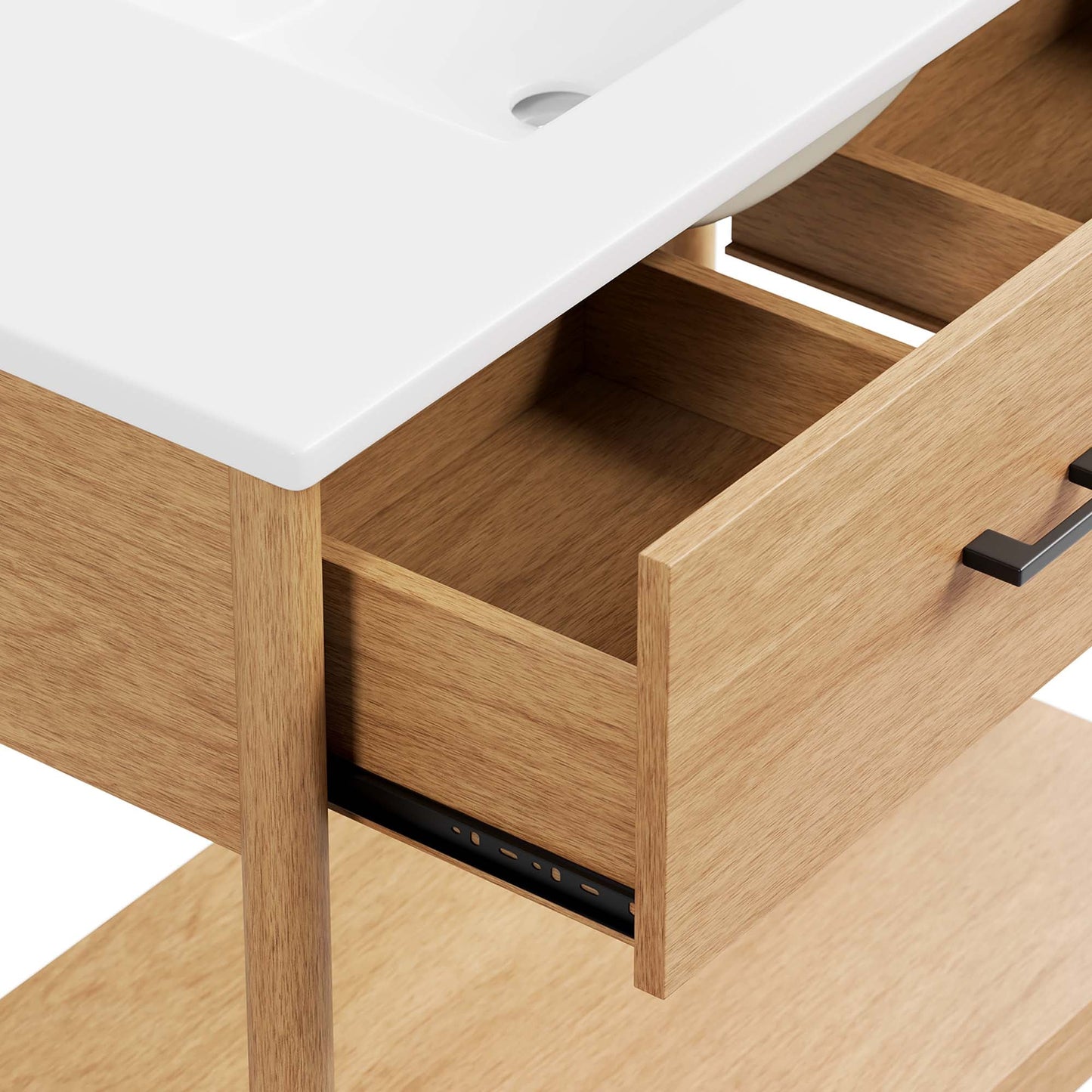 Zaire 36" Bathroom Vanity by Modway EEI-6822-NAT-WHI