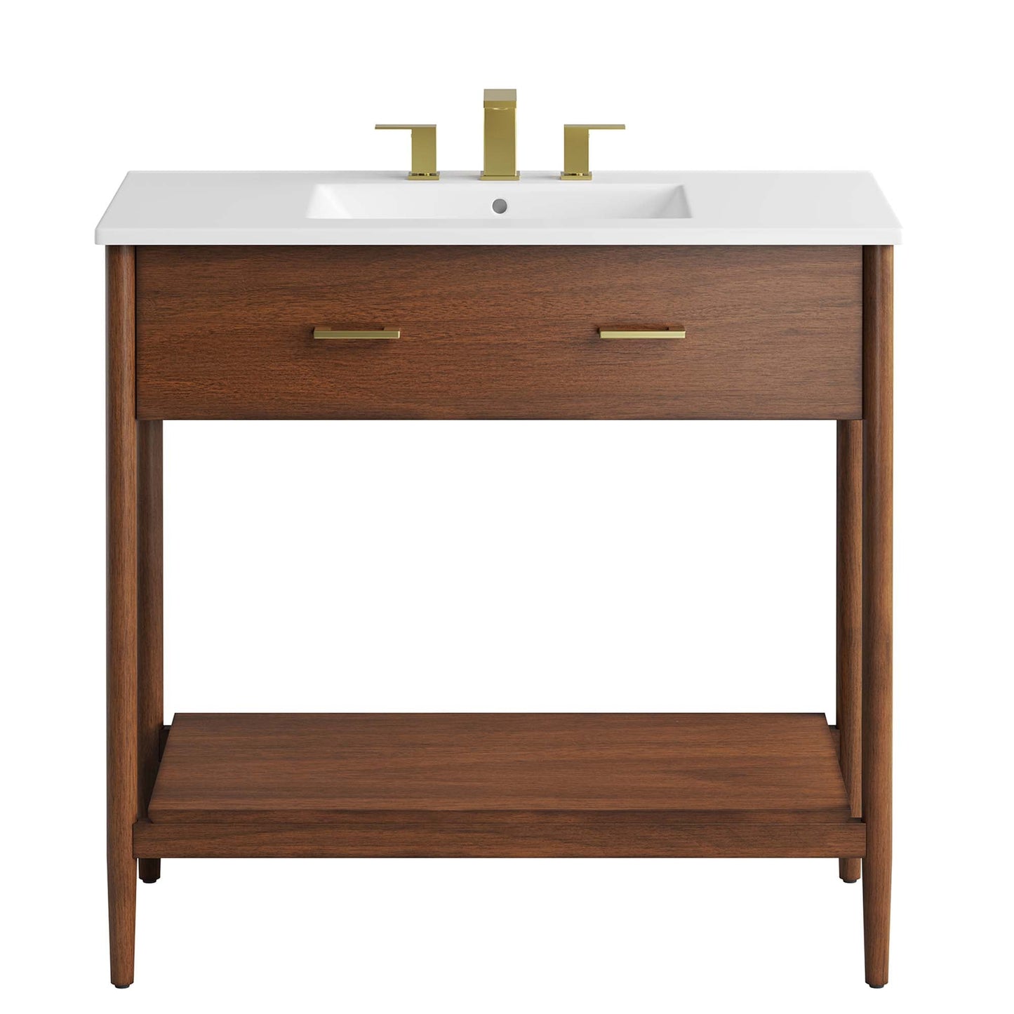 Zaire 36" Bathroom Vanity by Modway EEI-6822-WAL-WHI