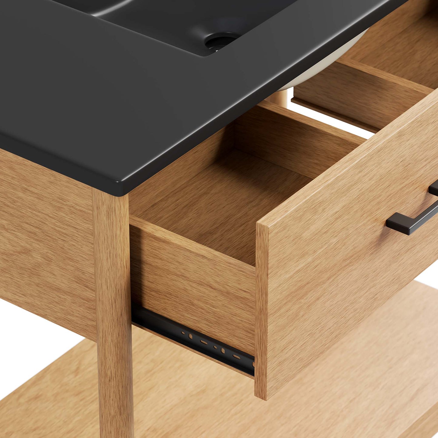 Zaire 36" Bathroom Vanity by Modway EEI-6823-NAT-BLK