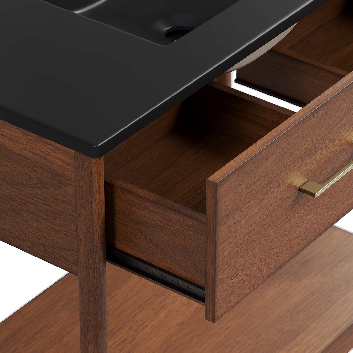 Zaire 36" Bathroom Vanity by Modway EEI-6823-WAL-BLK