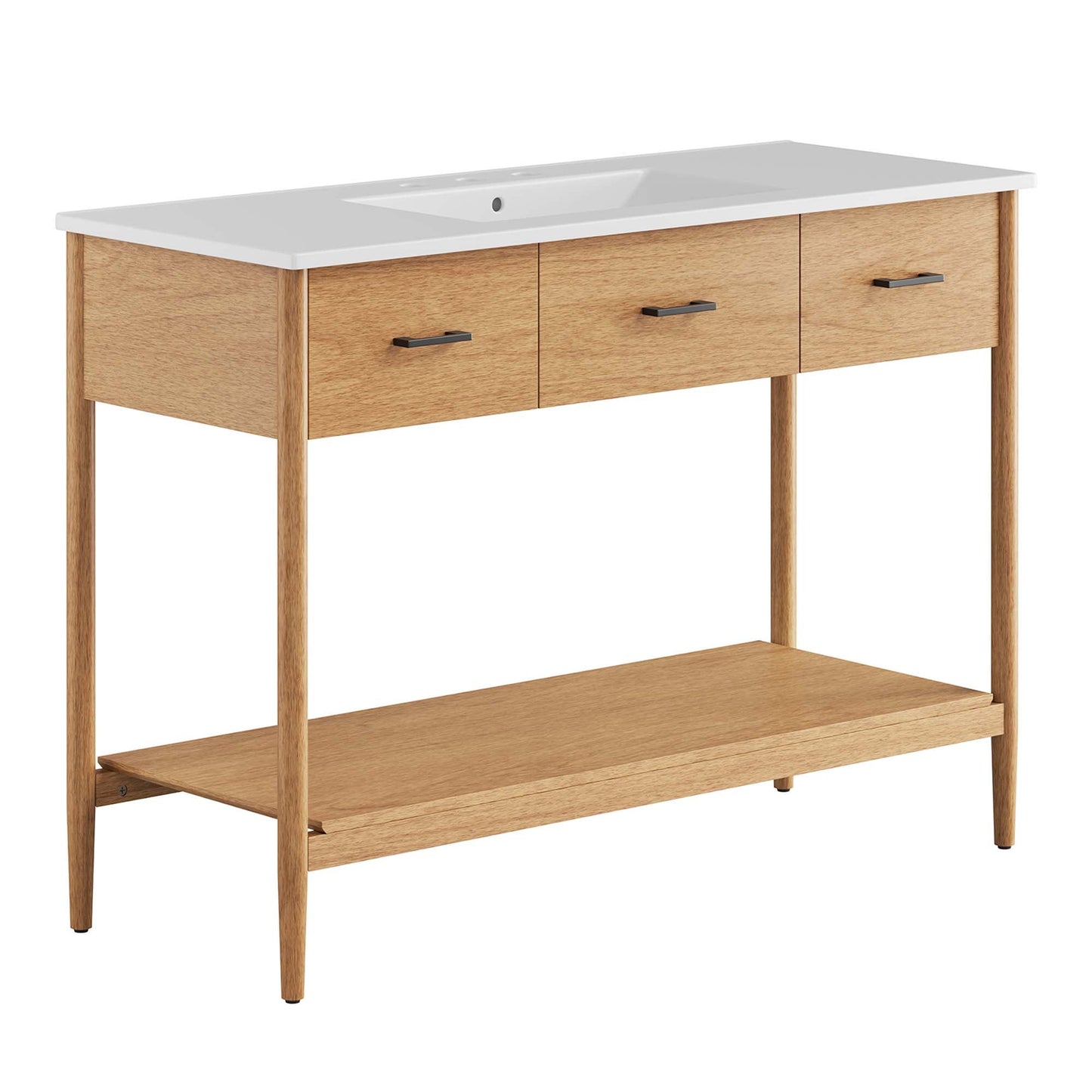 Zaire 48" Single Sink Bathroom Vanity by Modway EEI-6824-NAT-WHI