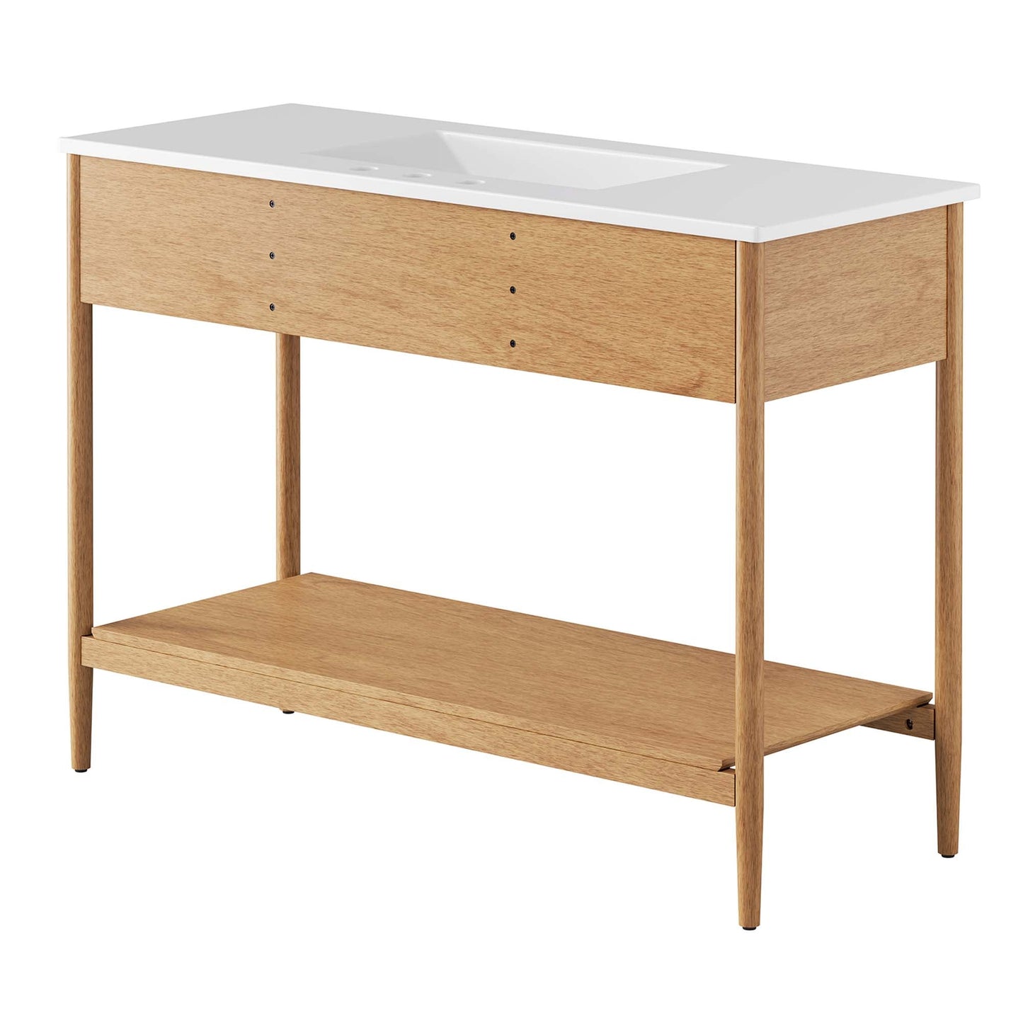 Zaire 48" Single Sink Bathroom Vanity by Modway EEI-6824-NAT-WHI