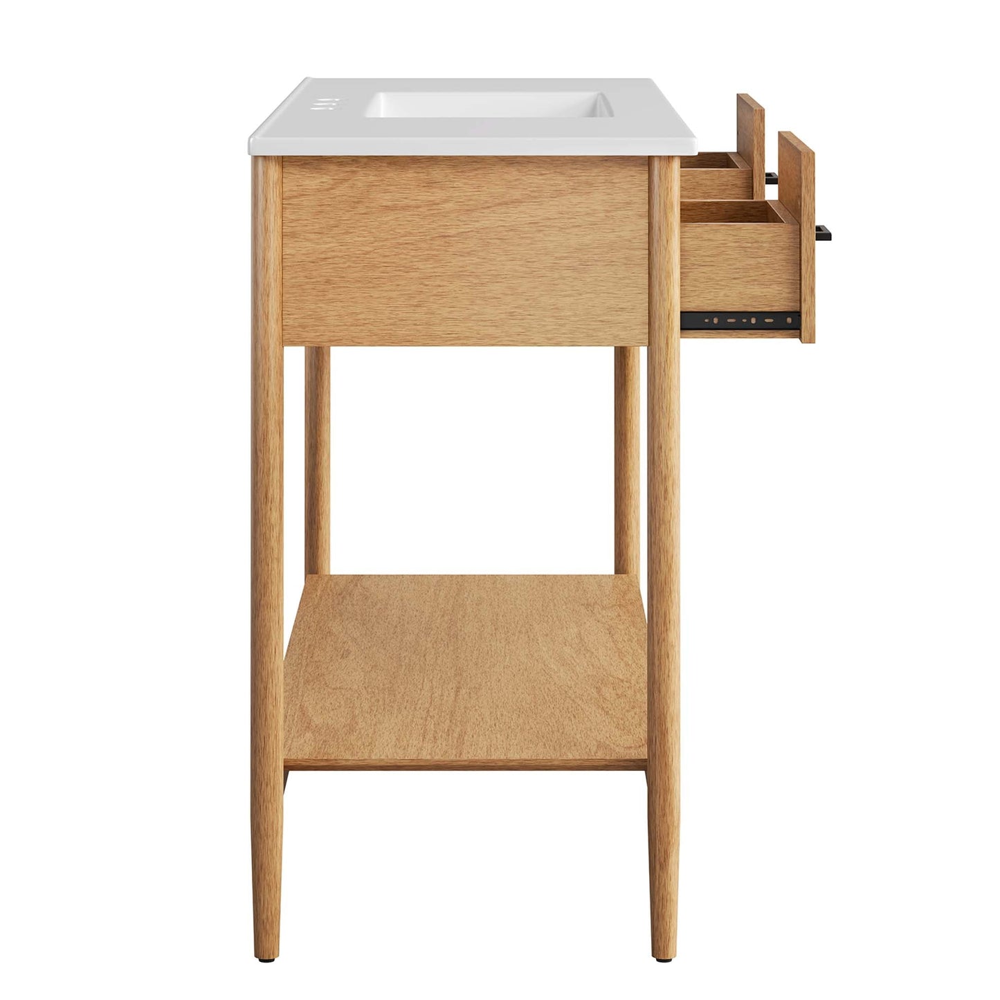 Zaire 48" Single Sink Bathroom Vanity by Modway EEI-6824-NAT-WHI