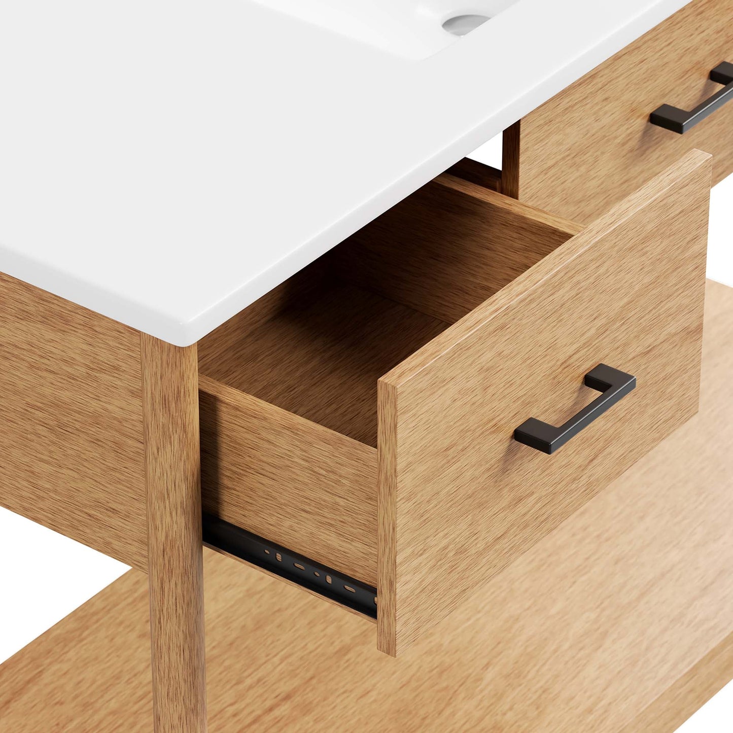 Zaire 48" Single Sink Bathroom Vanity by Modway EEI-6824-NAT-WHI