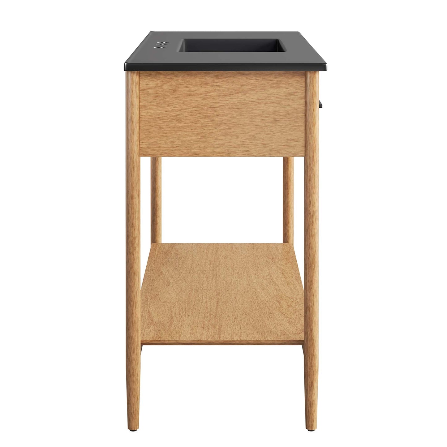 Zaire 48" Single Sink Bathroom Vanity by Modway EEI-6825-NAT-BLK