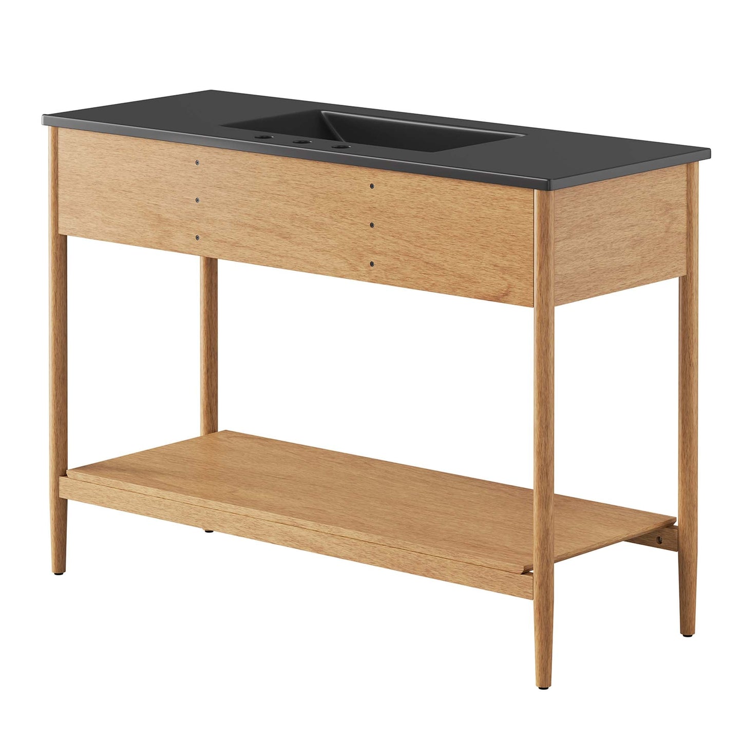 Zaire 48" Single Sink Bathroom Vanity by Modway EEI-6825-NAT-BLK