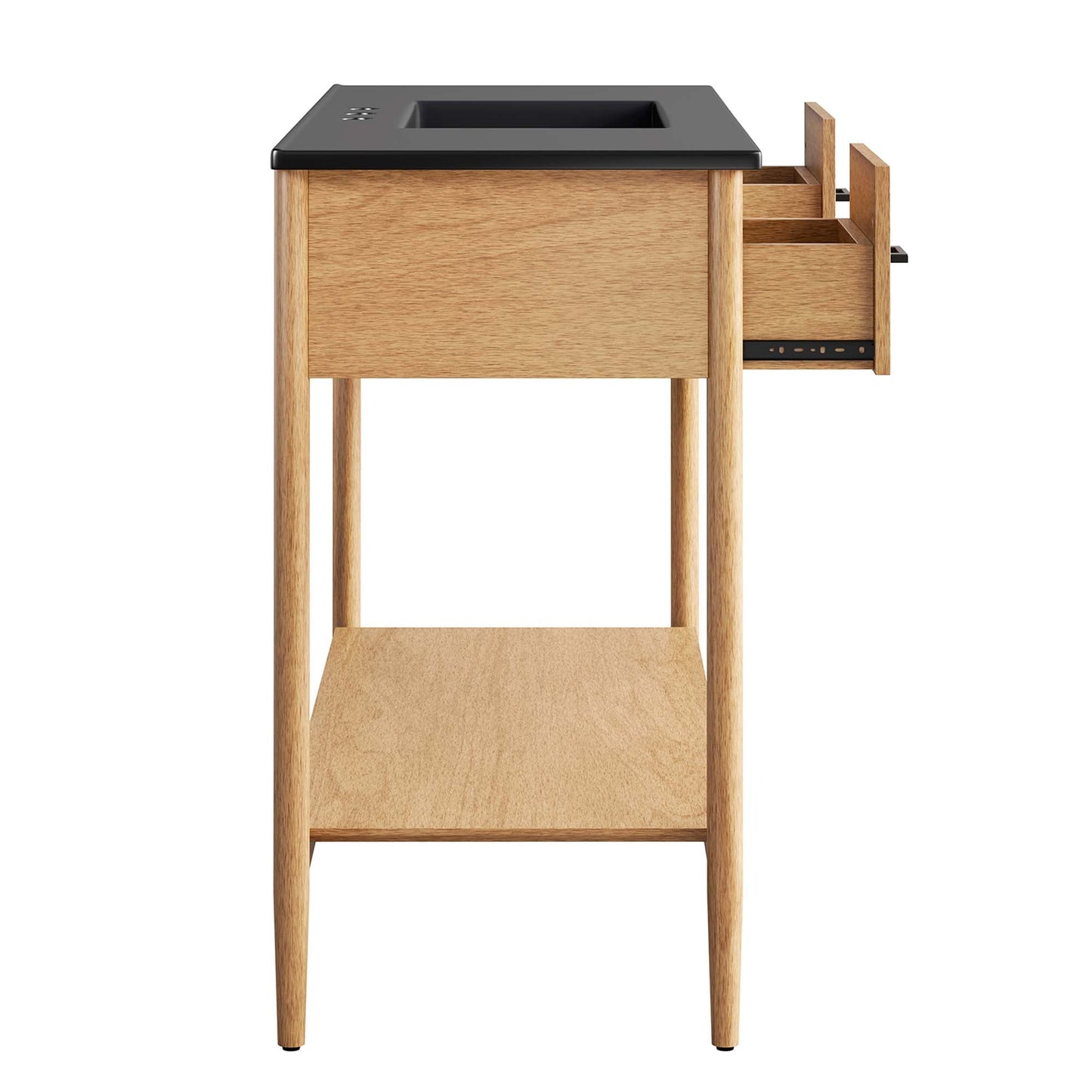 Zaire 48" Single Sink Bathroom Vanity by Modway EEI-6825-NAT-BLK