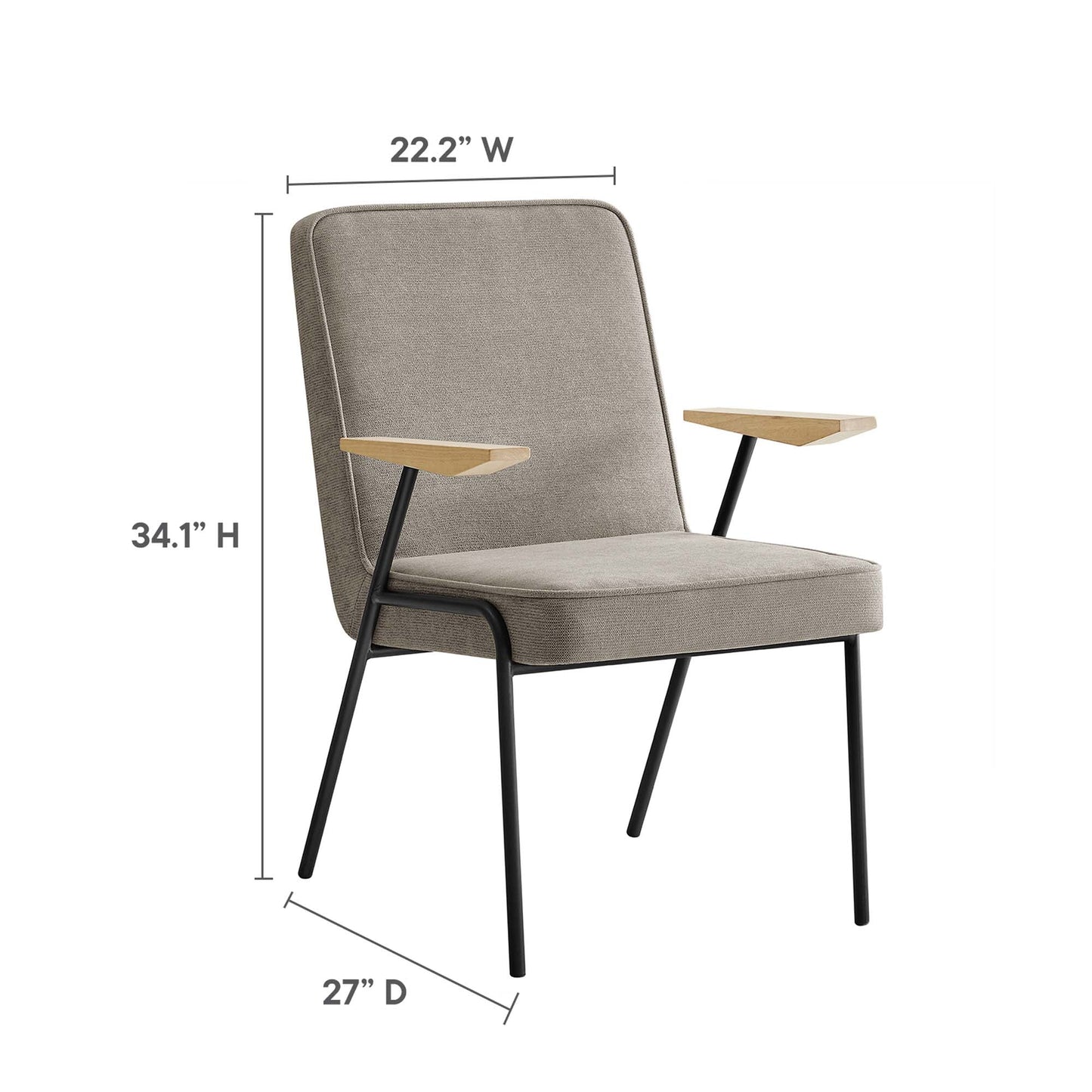 Vista Dining Armchair by Modway EEI-6835-SAN