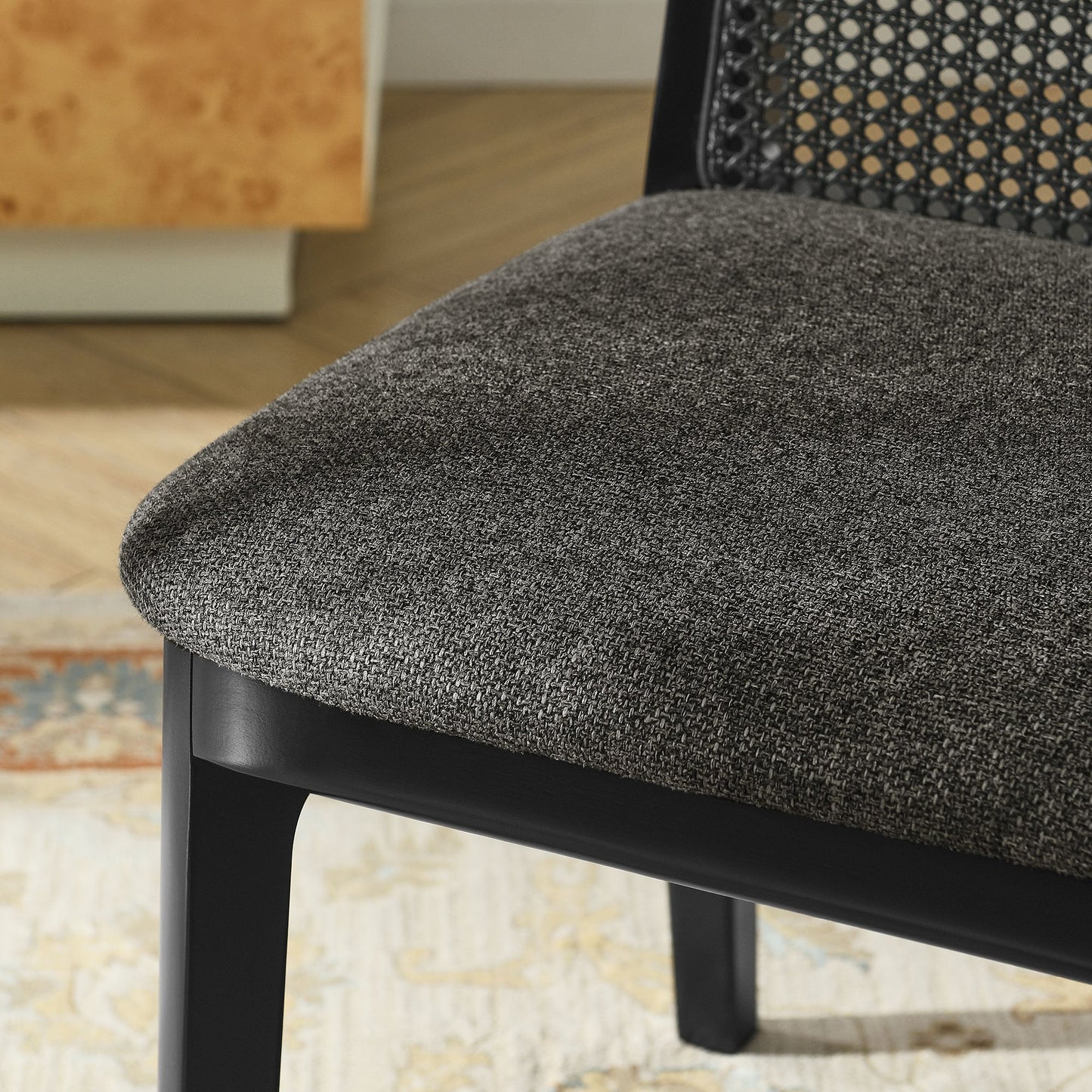 Monarch Wood and Rattan Dining Side Chair by Modway EEI-6843