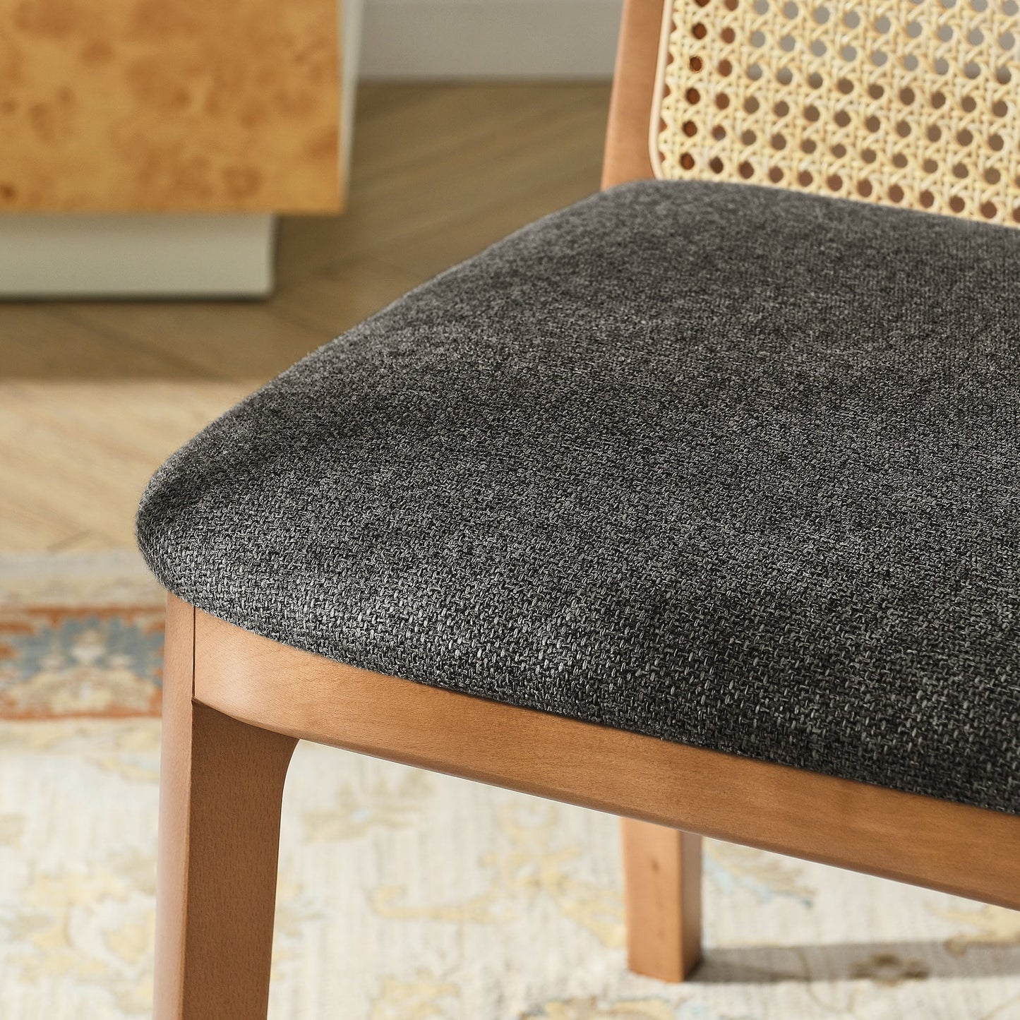 Monarch Wood and Rattan Dining Side Chair by Modway EEI-6843