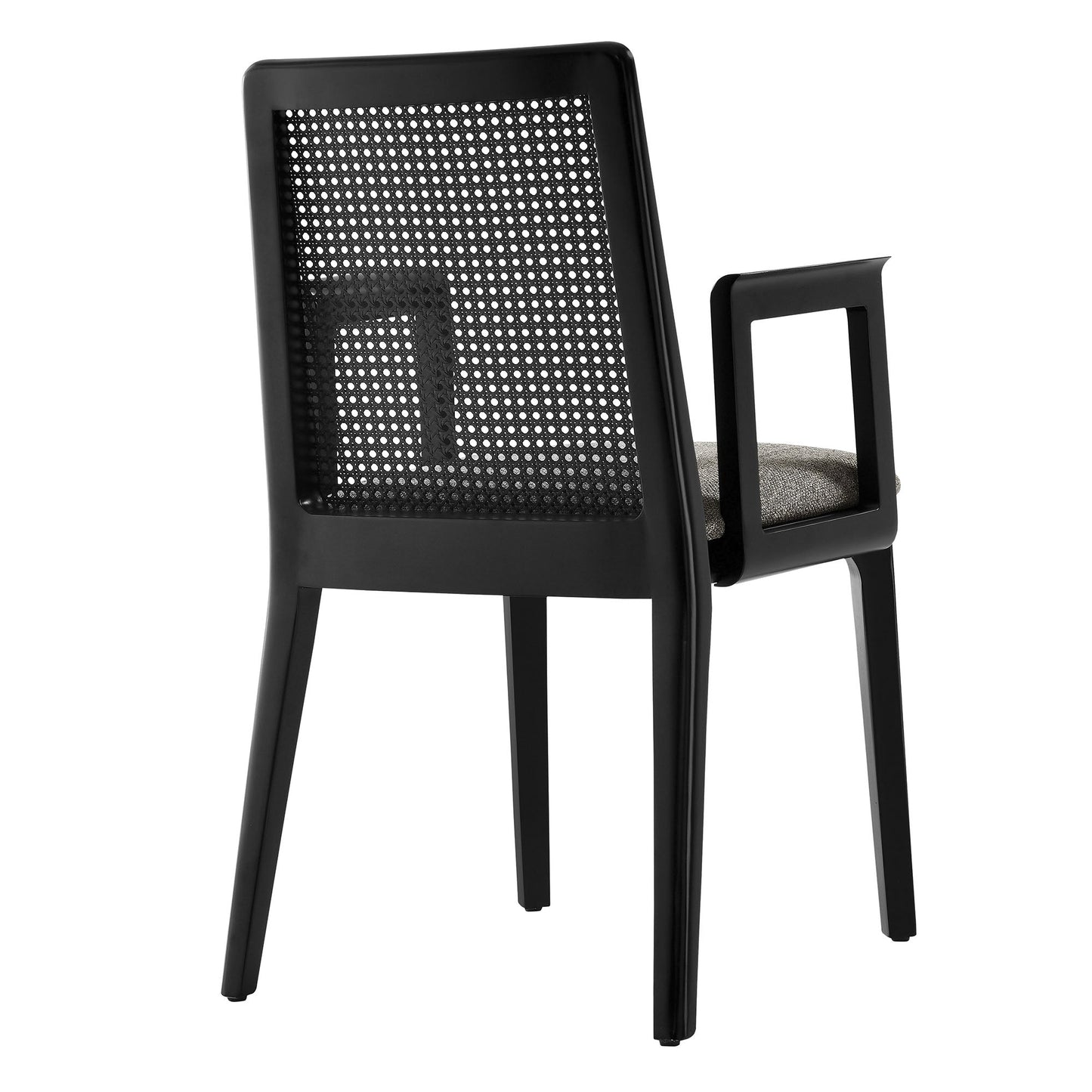 Monarch Wood and Rattan Dining Armchair by Modway