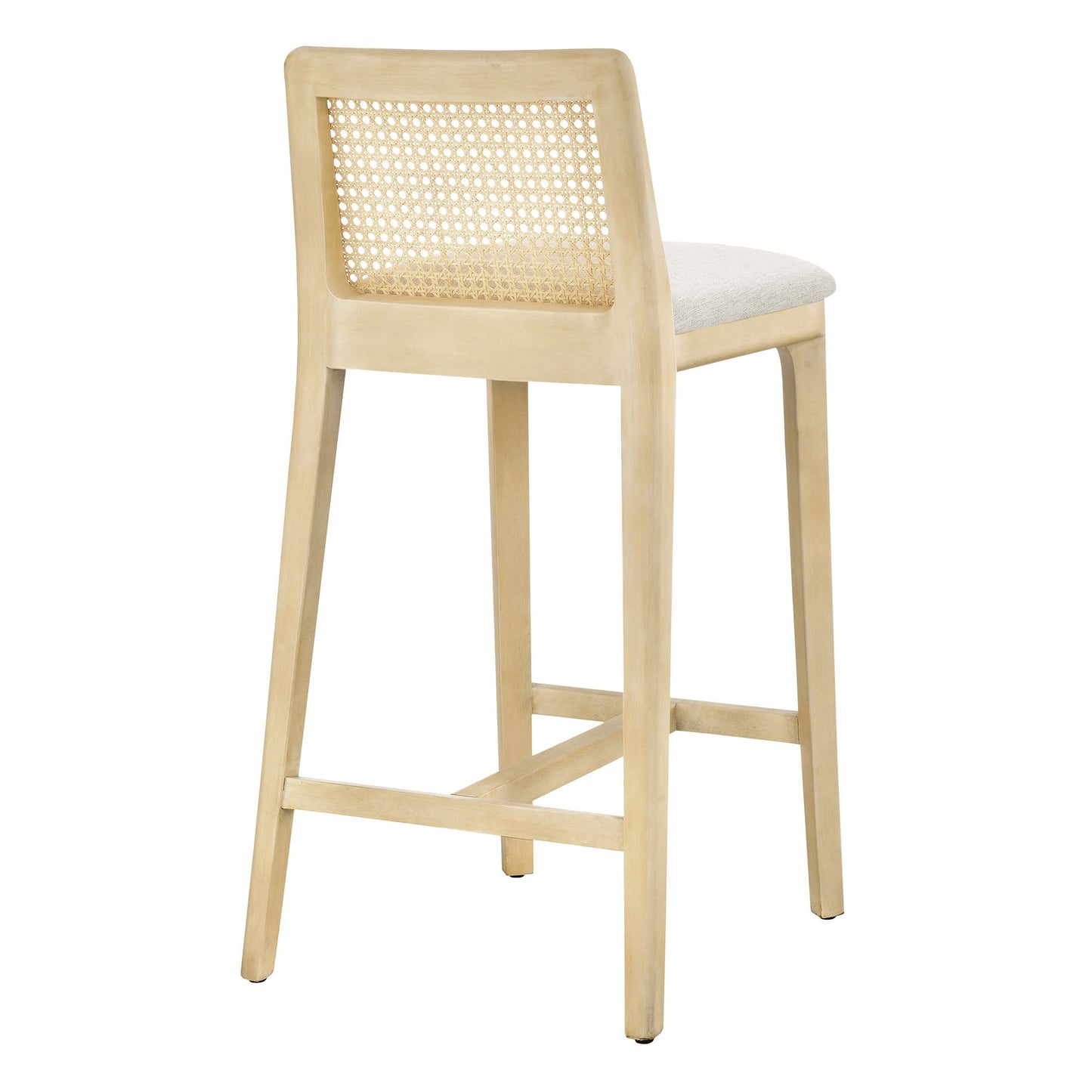 Monarch Wood and Rattan Bar and Counter Stool by Modway