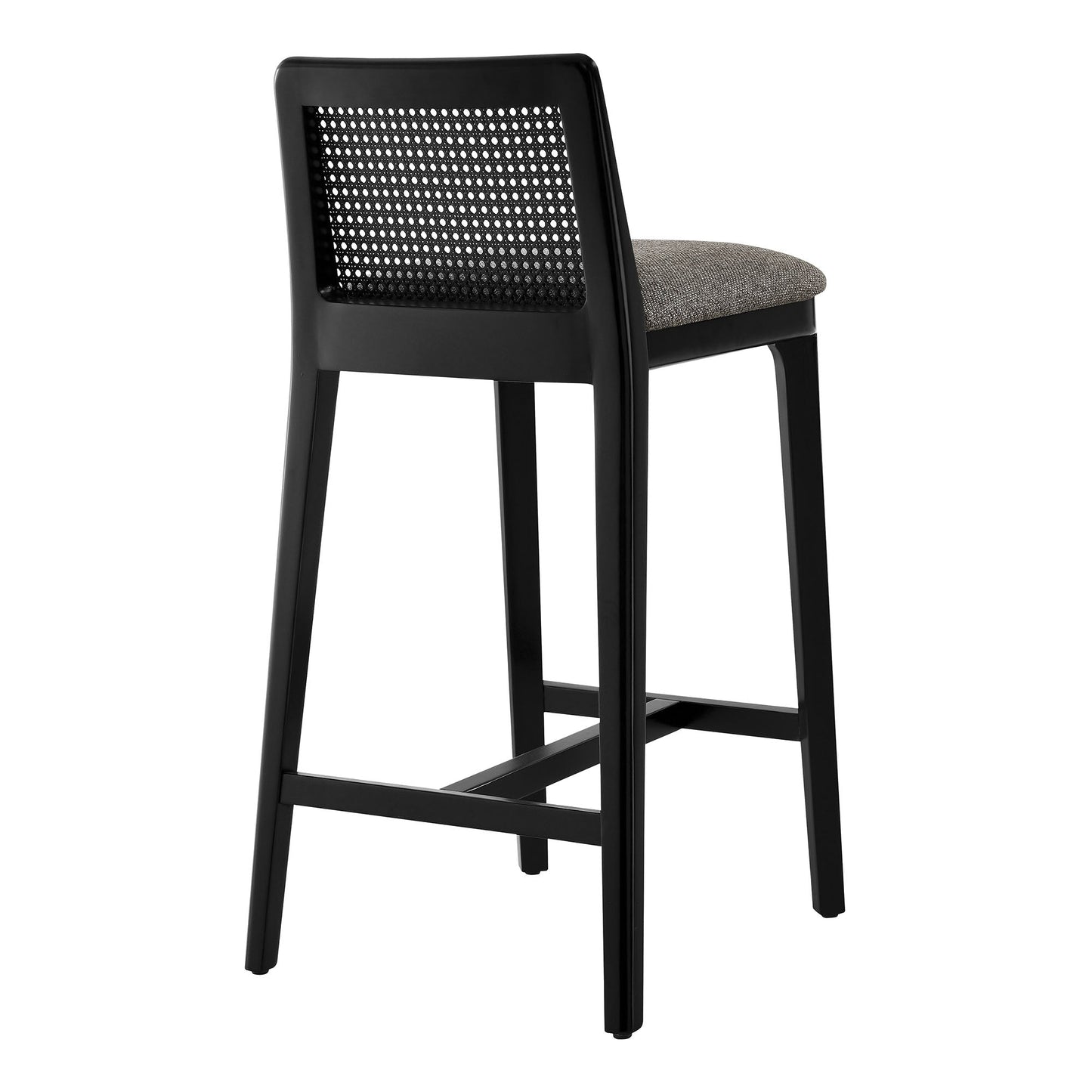 Monarch Wood and Rattan Bar and Counter Stool by Modway
