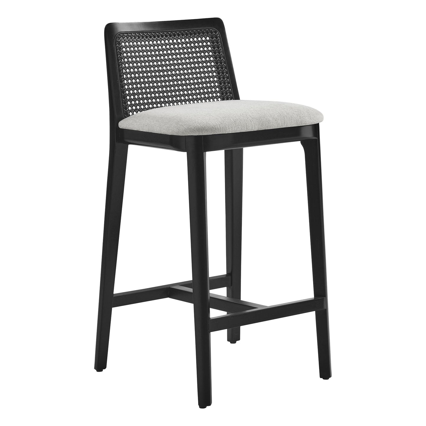 Monarch Wood and Rattan Bar and Counter Stool by Modway