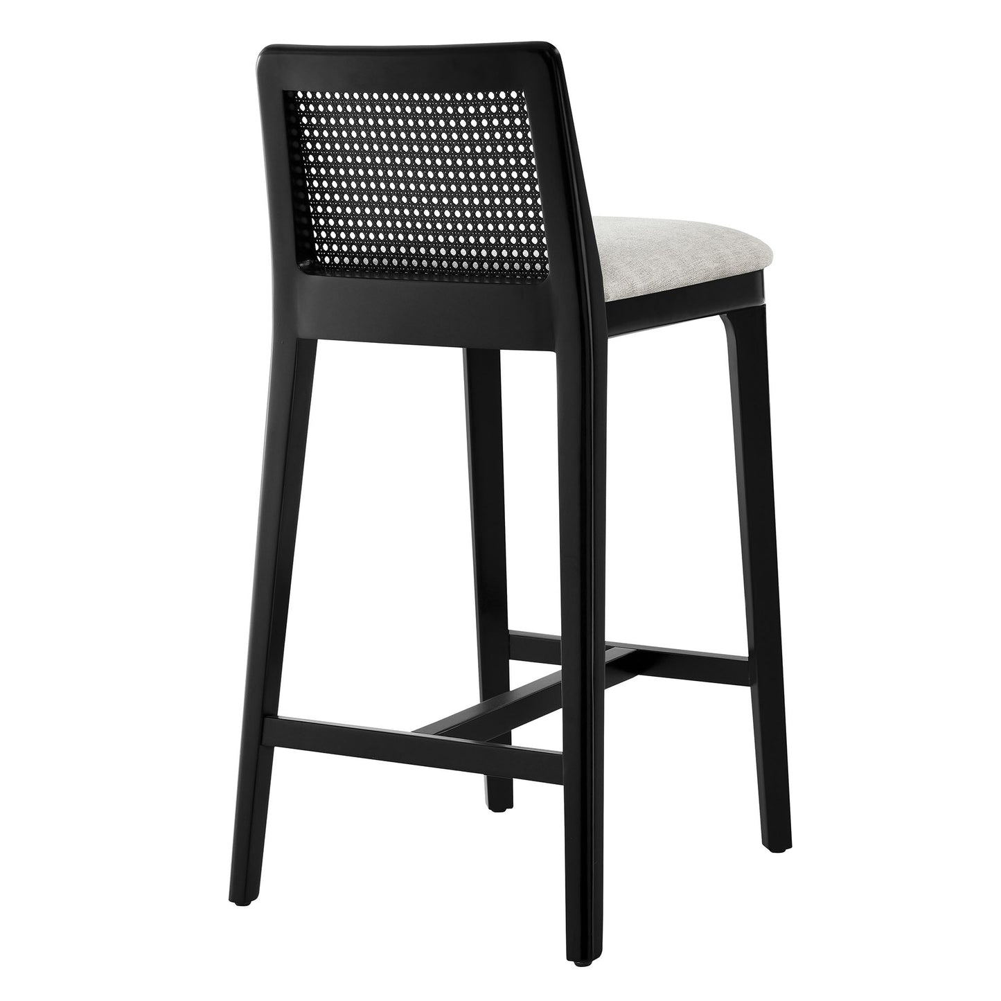 Monarch Wood and Rattan Bar and Counter Stool by Modway