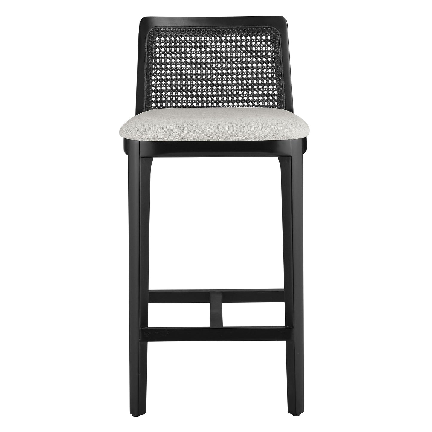 Monarch Wood and Rattan Bar and Counter Stool by Modway