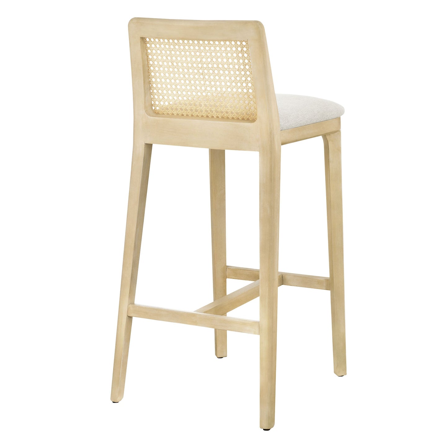 Monarch Wood and Rattan Bar and Counter Stool by Modway
