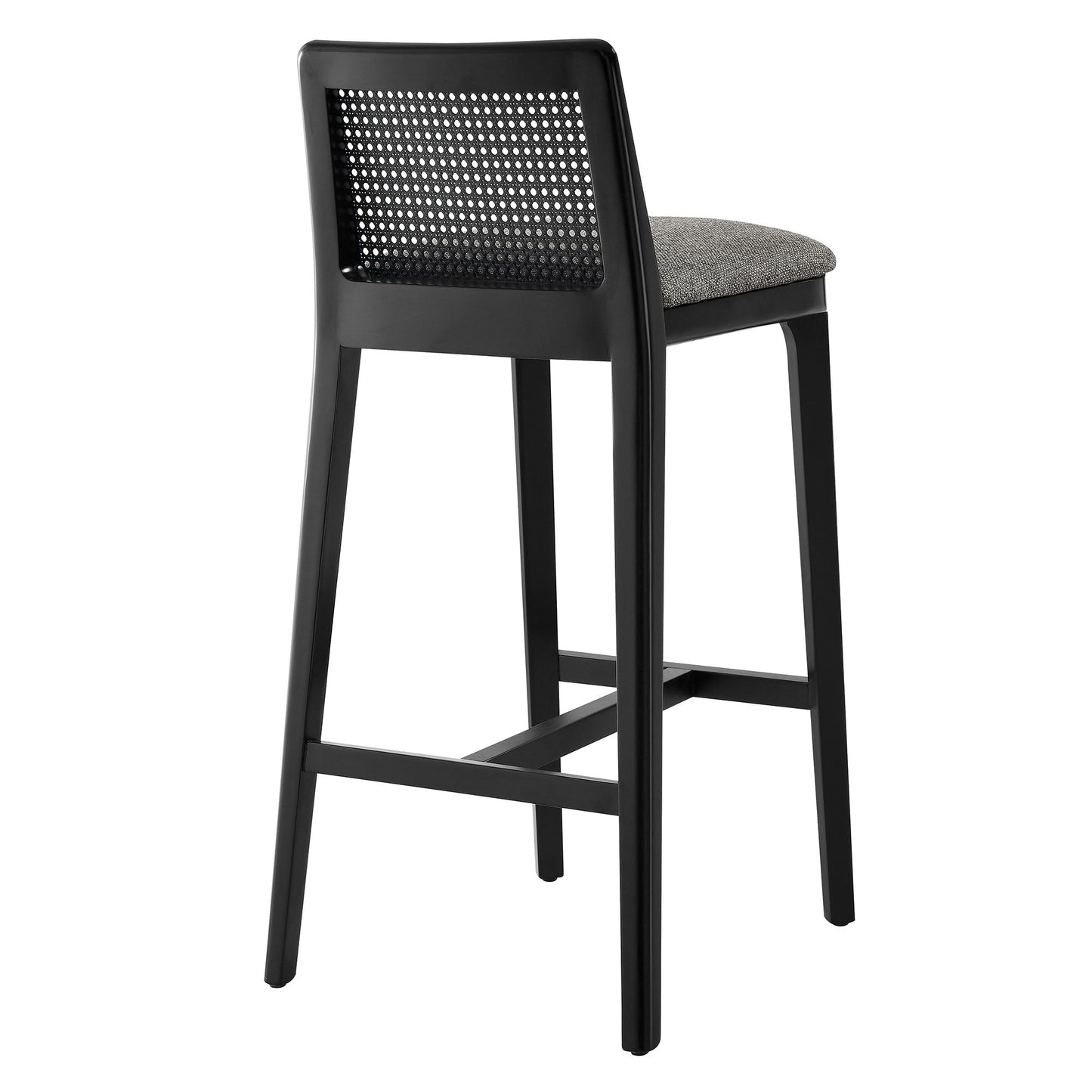 Monarch Wood and Rattan Bar and Counter Stool by Modway