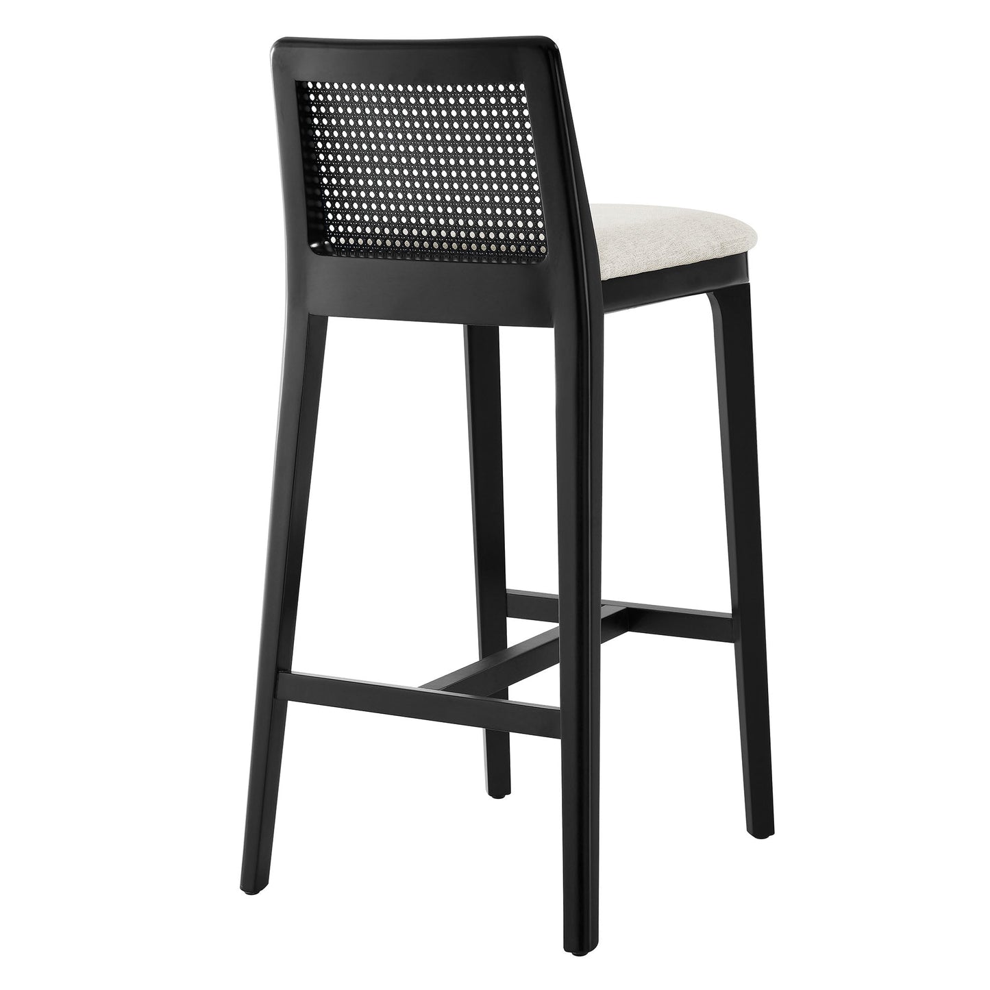Monarch Wood and Rattan Bar and Counter Stool by Modway
