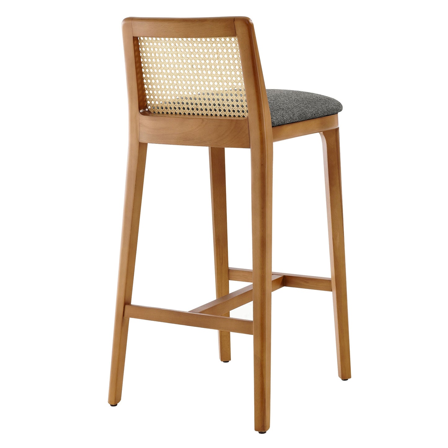 Monarch Wood and Rattan Bar and Counter Stool by Modway