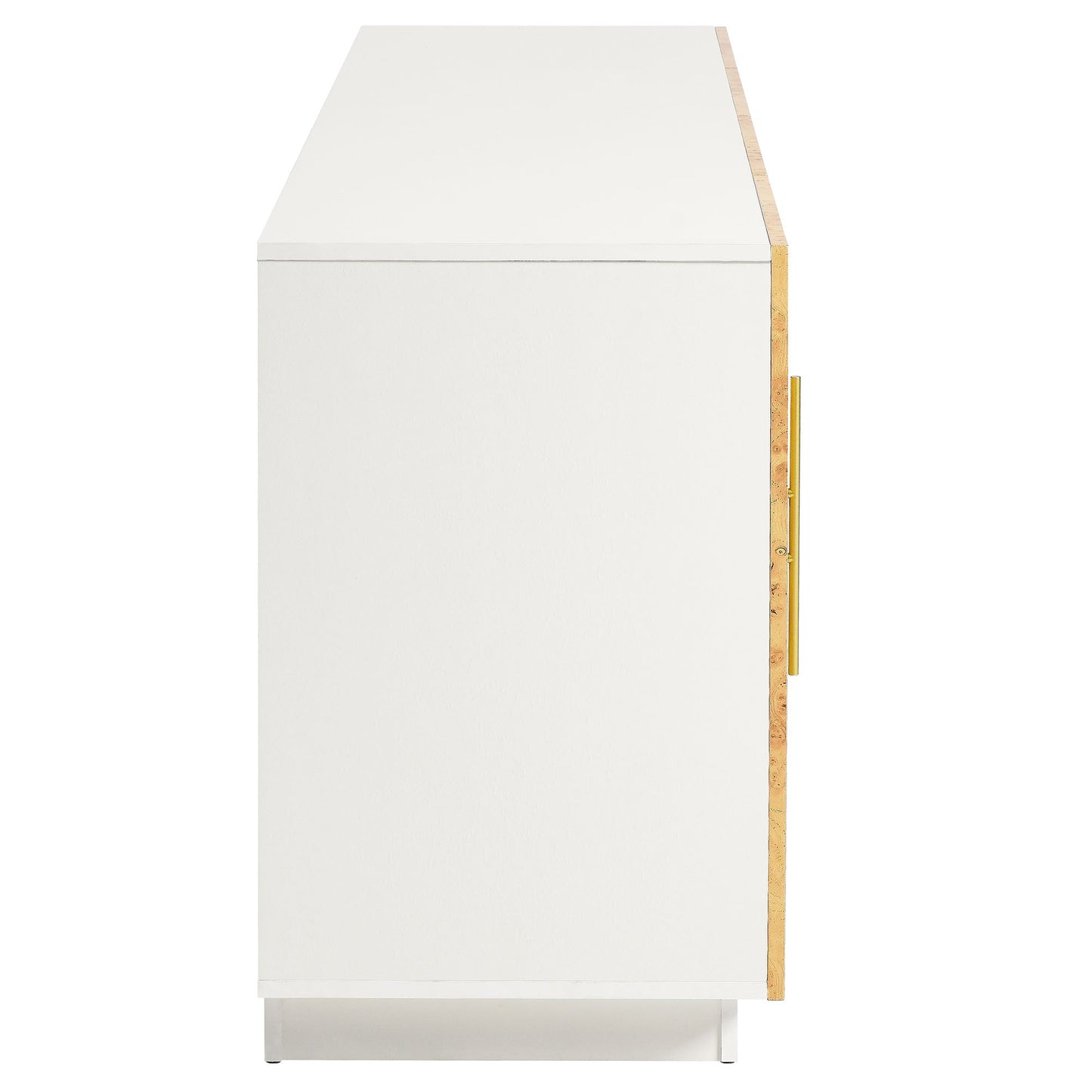 Abel 69 Inch Burl Wood Sideboard Buffet TV Stand by Modway EEI-6847-WHI-BUR