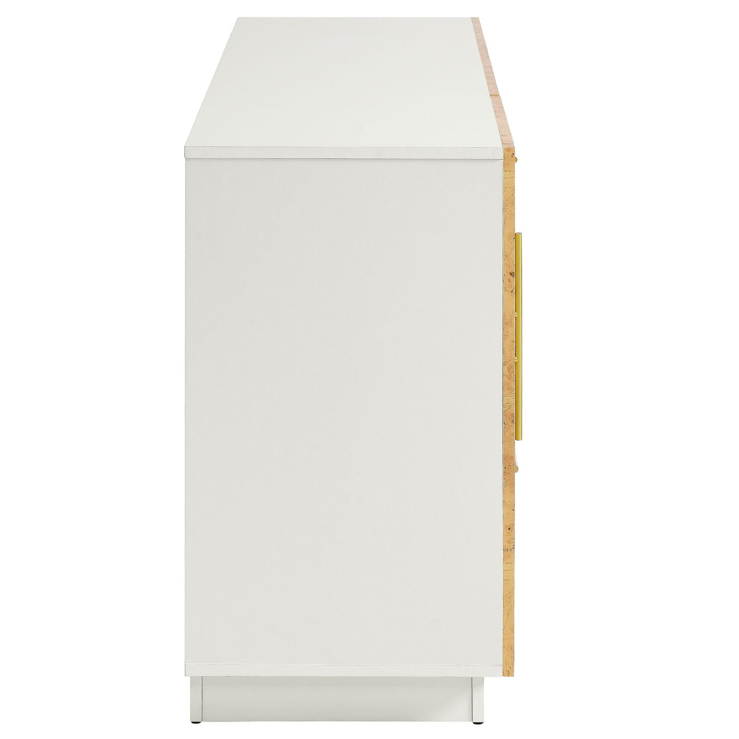 Abel 59 Inch Burl Wood Sideboard Buffet TV Stand by Modway EEI-6848-WHI-BUR