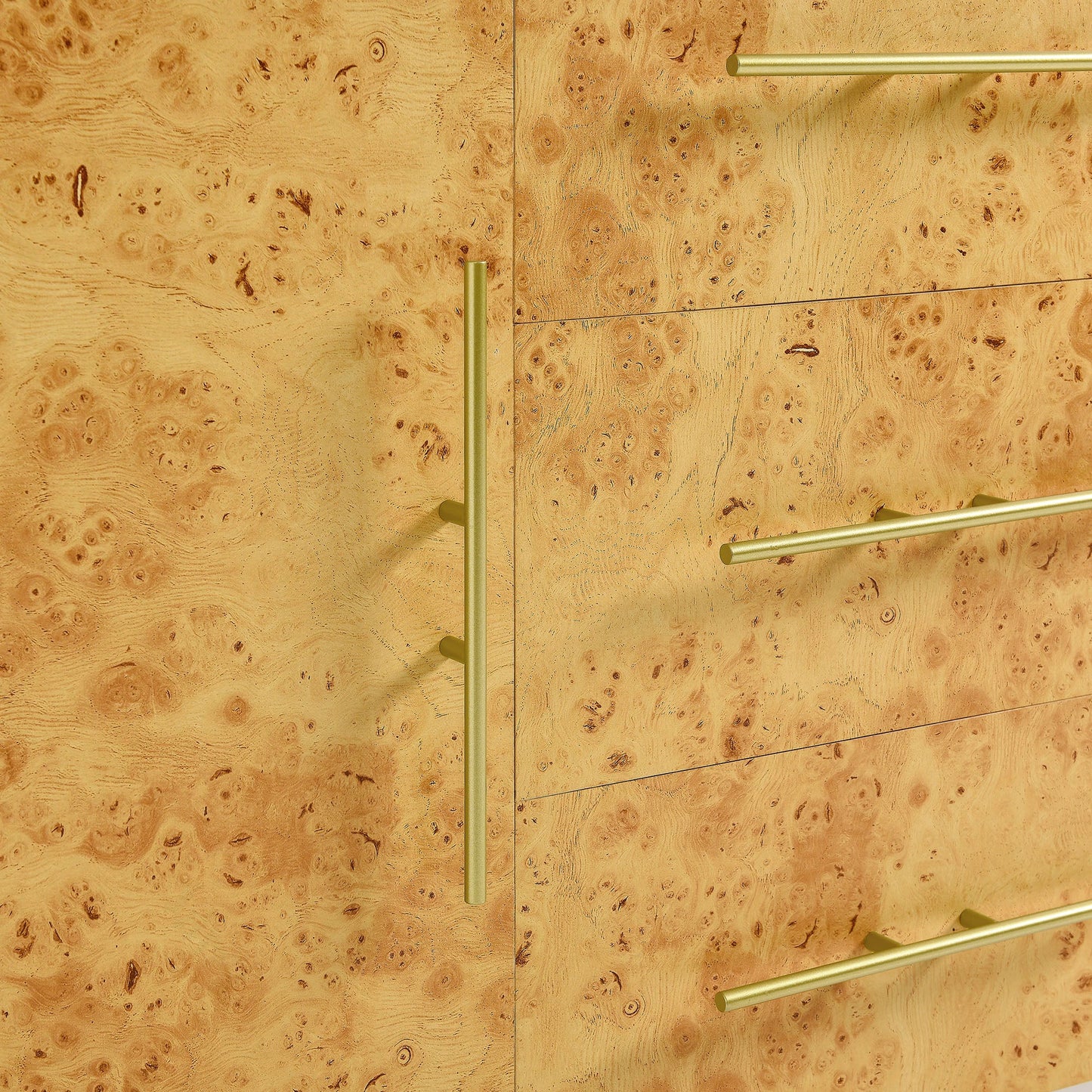 Abel 59 Inch Burl Wood Sideboard Buffet TV Stand by Modway EEI-6848-WHI-BUR