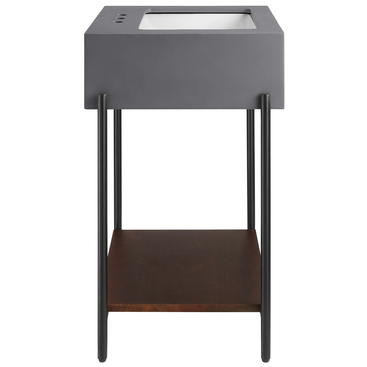 Etch 24" Bathroom Vanity with Sink by Modway EEI-6861-BLK-WHI