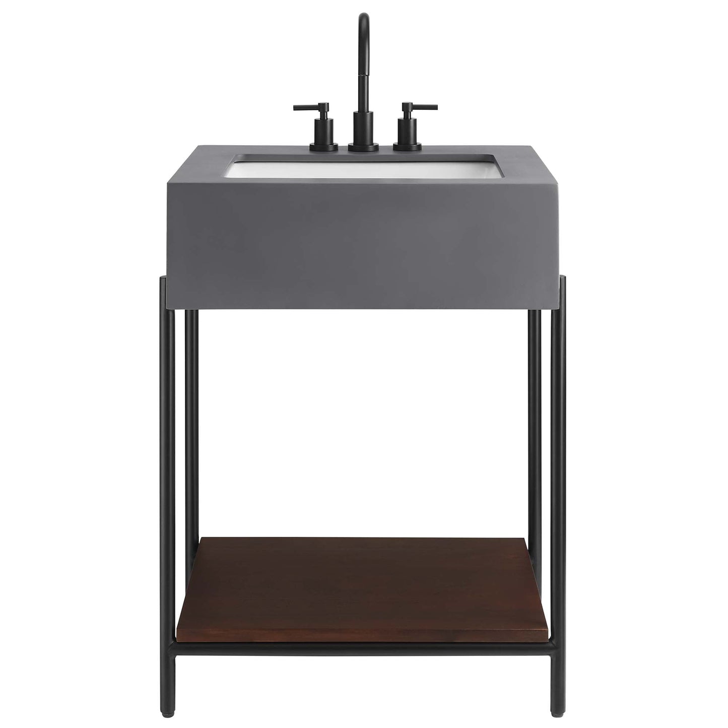 Etch 24" Bathroom Vanity with Sink by Modway EEI-6861-BLK-WHI