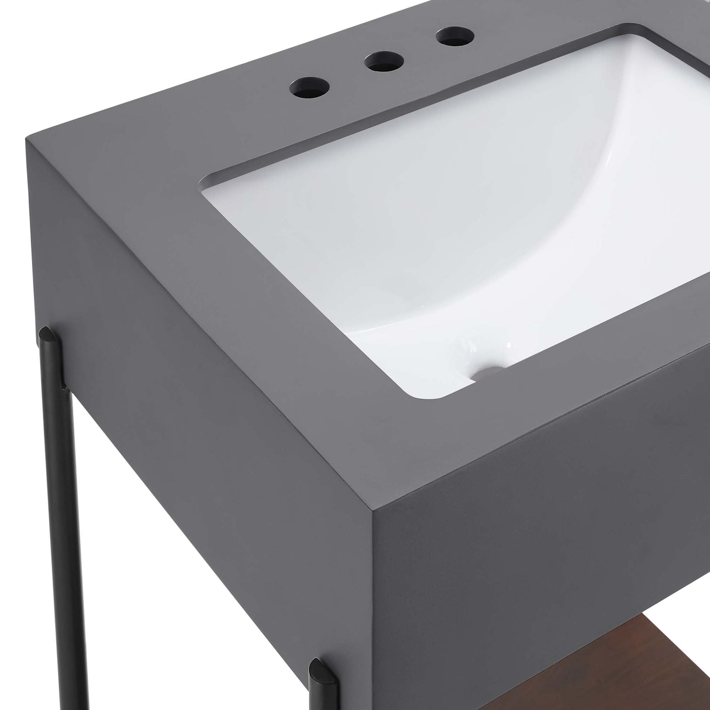 Etch 24" Bathroom Vanity with Sink by Modway EEI-6861-BLK-WHI