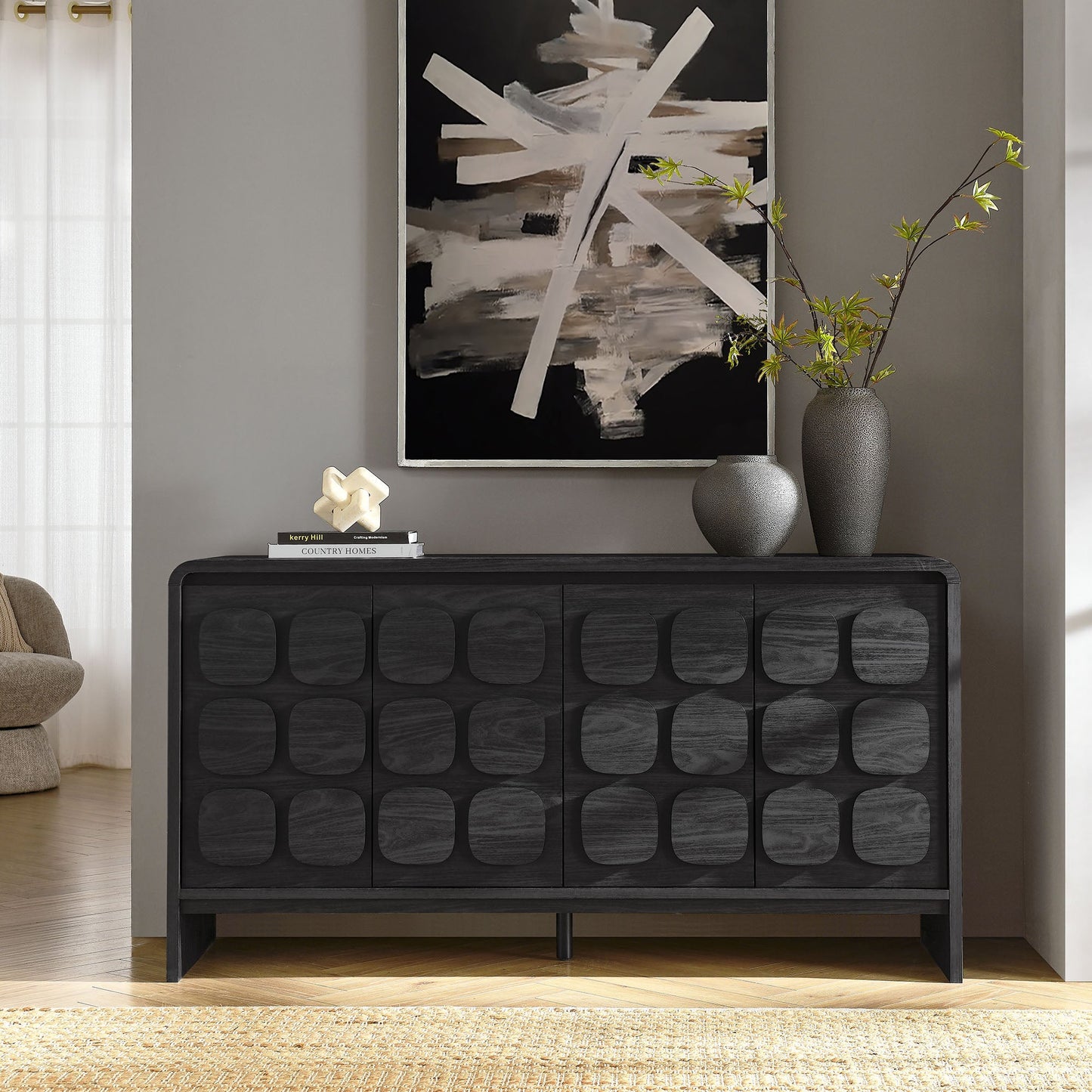 Toscana 61" Sideboard by Modway EEI-6862-BLK