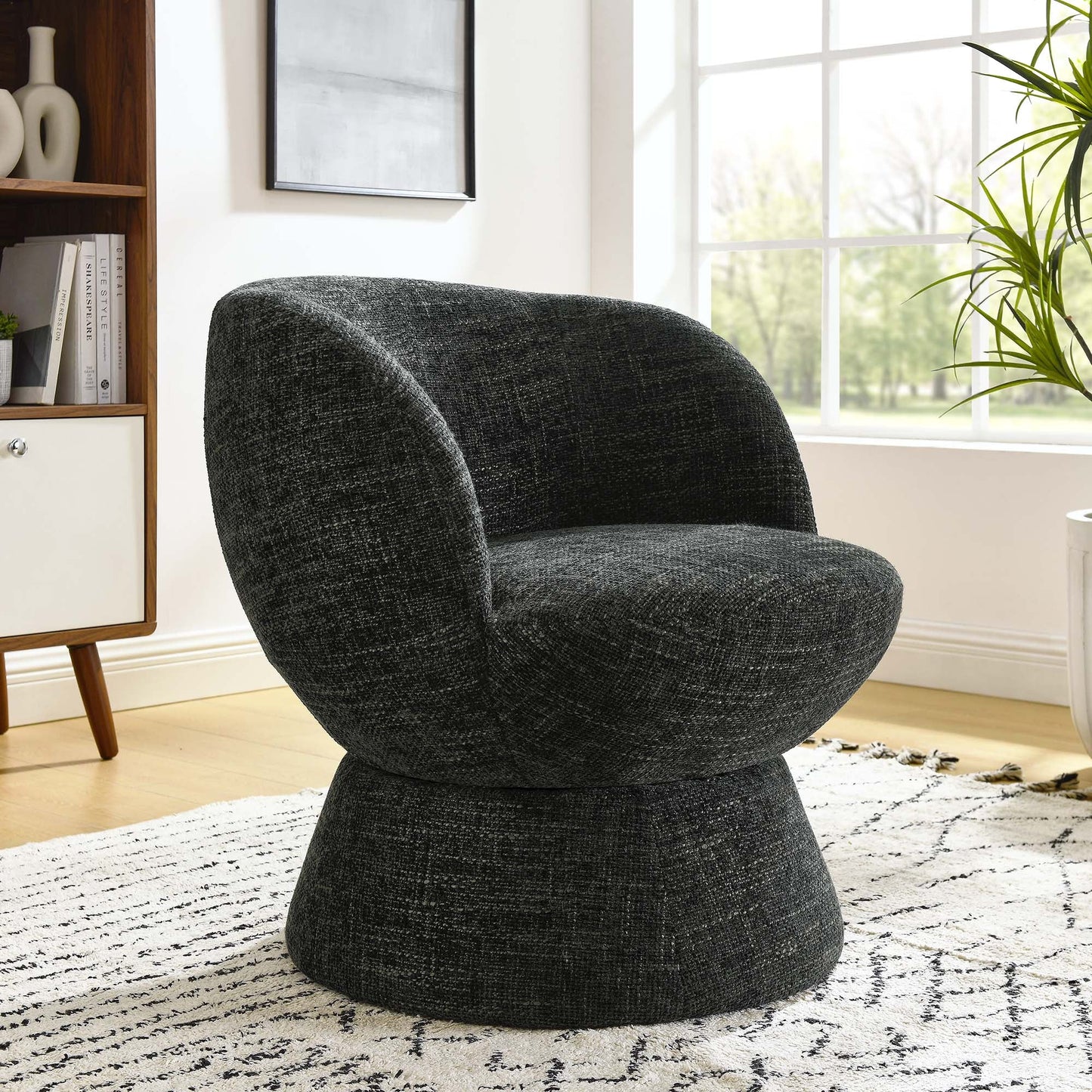 Vesta Chenille Fabric Upholstered Swivel Chair by Modway EEI-6863