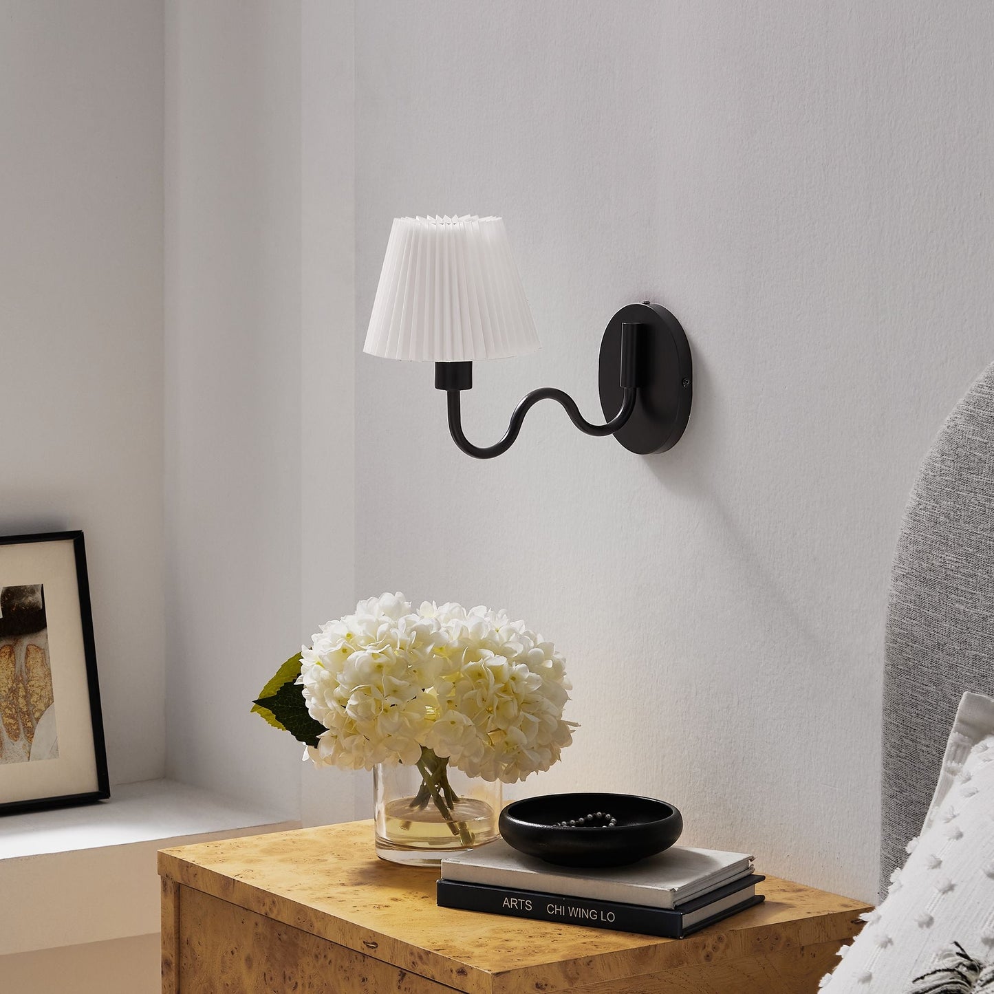 Wave Squiggle Arm Wall Sconce by Modway EEI-6873-BLK