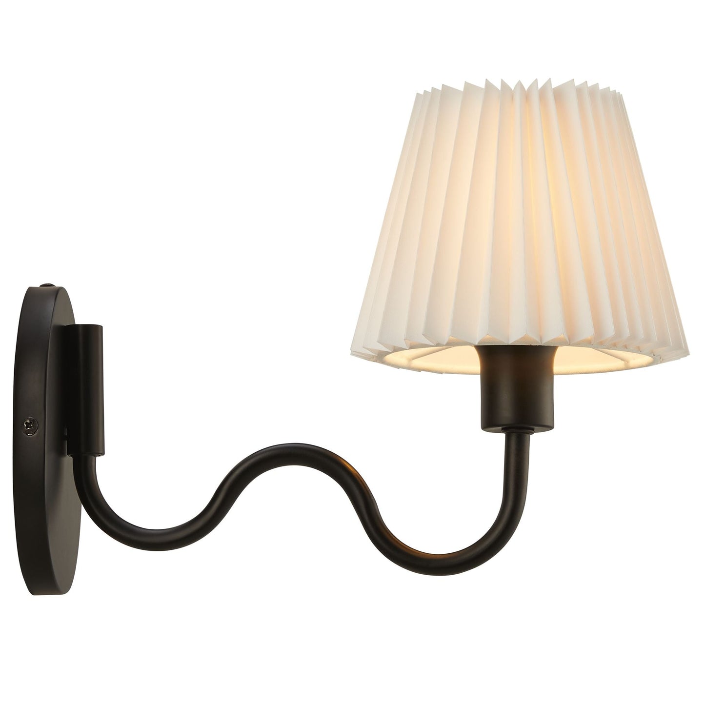 Wave Squiggle Arm Wall Sconce by Modway EEI-6873-BLK